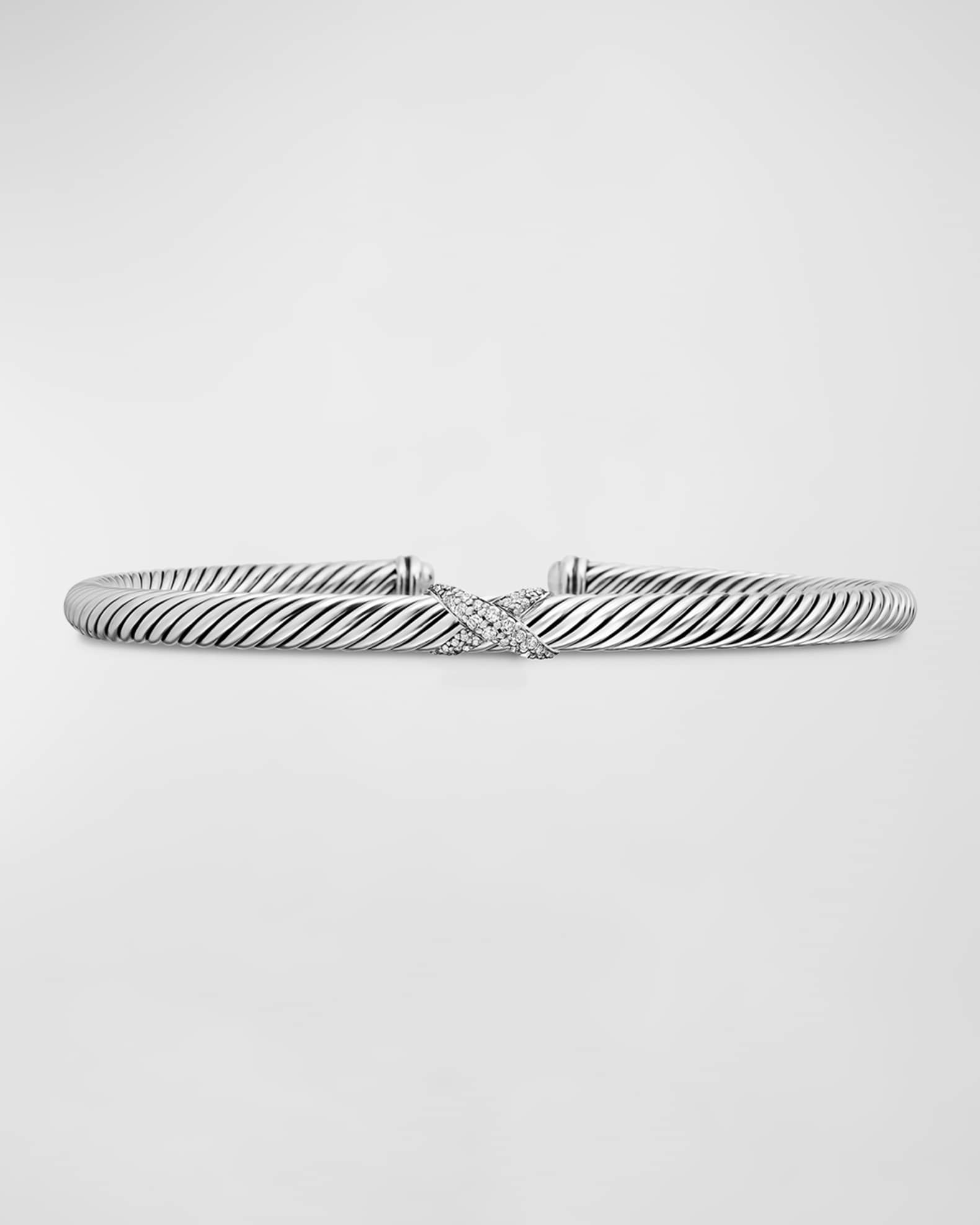 X Bracelet with Diamonds 0