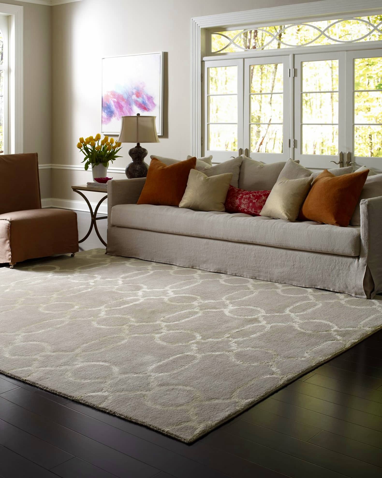 Ogee Chain Hand-Knotted Rug 1