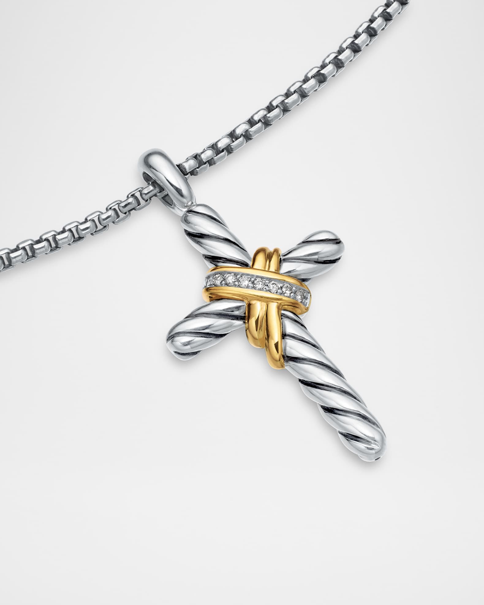 David yurman gold cross necklace shop