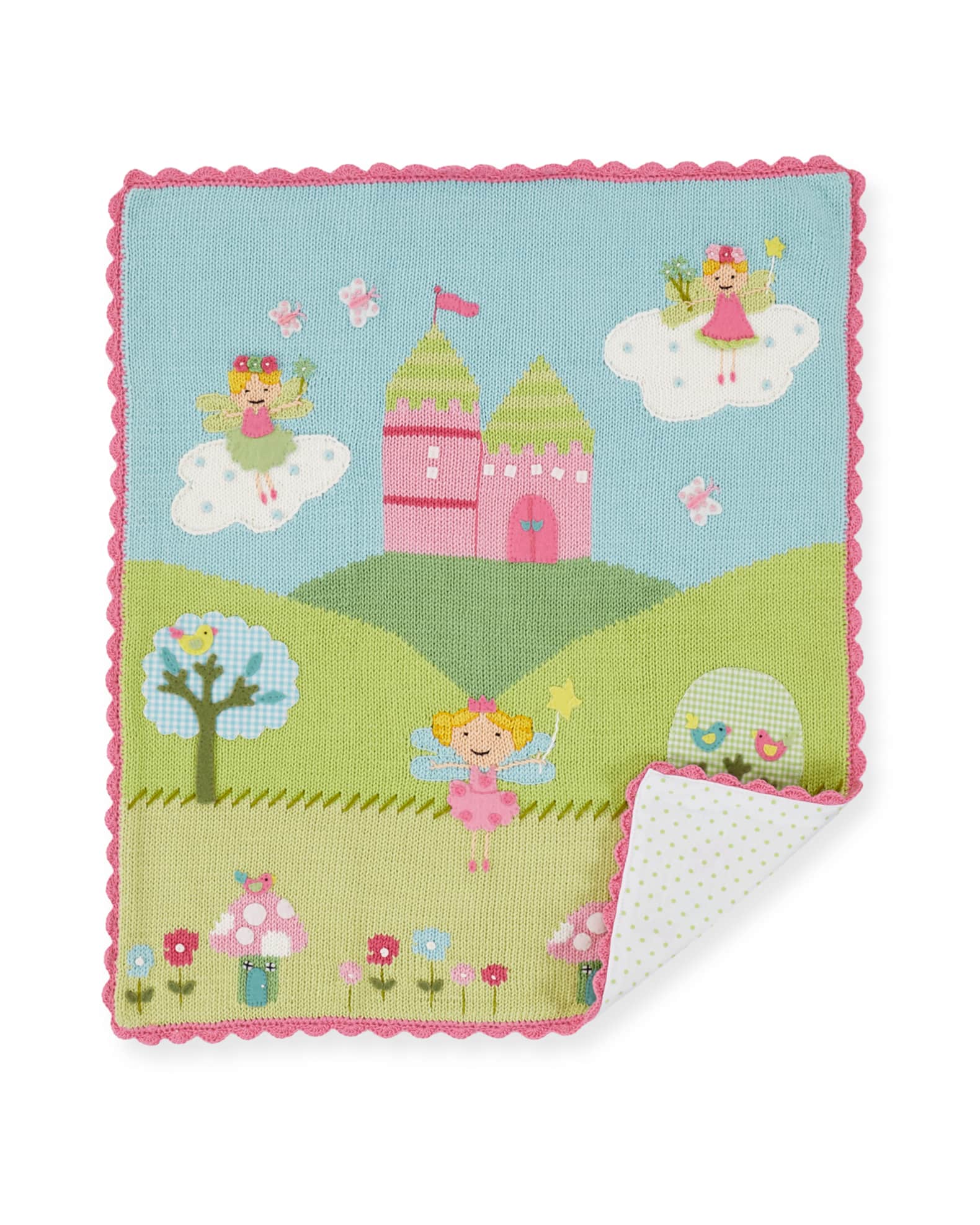 Kids' Enchanted Castle Scalloped Blanket 1
