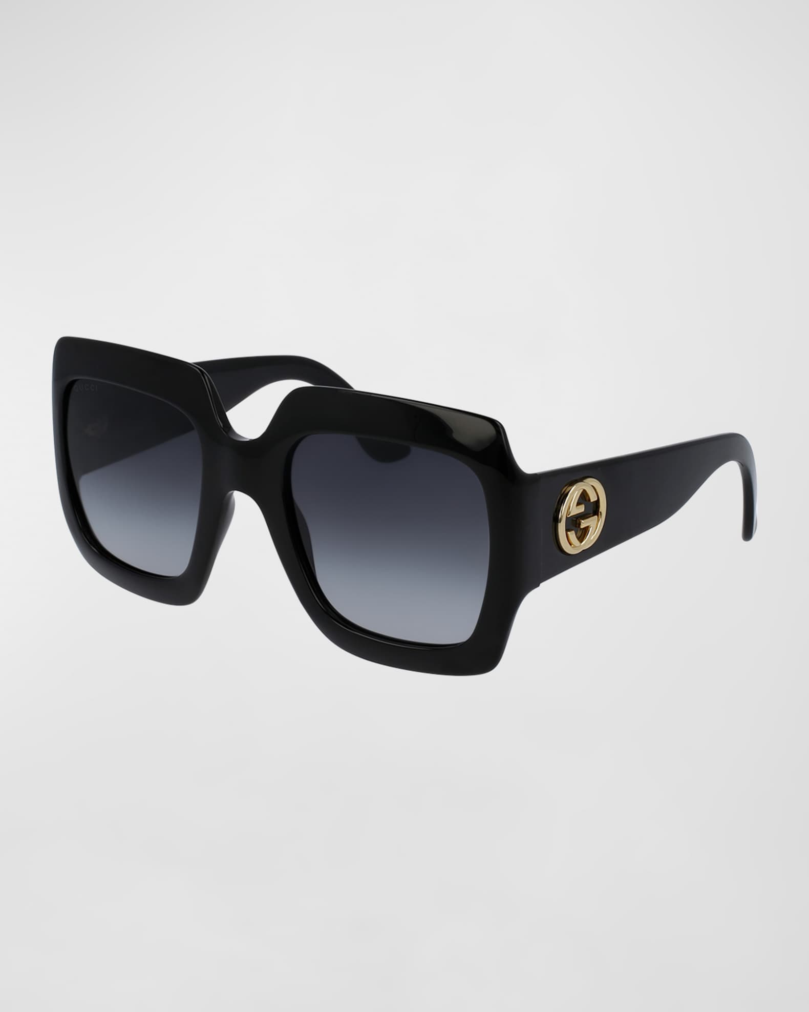 Gucci Eyewear Chain-Link Round Frame Sunglasses - Yellow