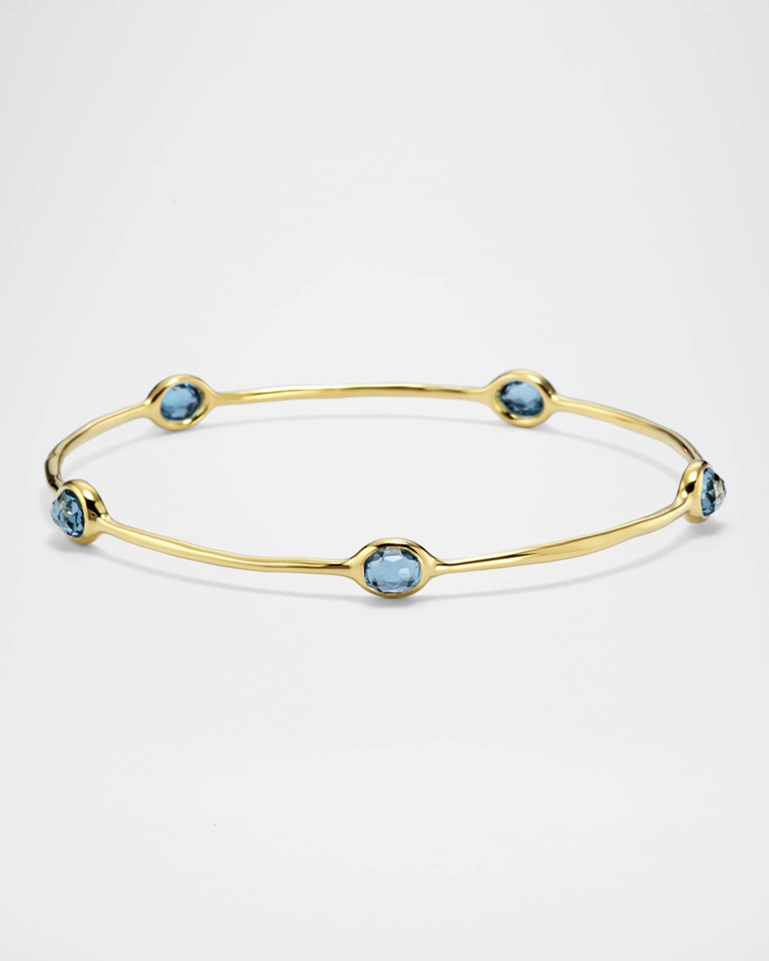 5-Stone Bangle in 18K Gold 0
