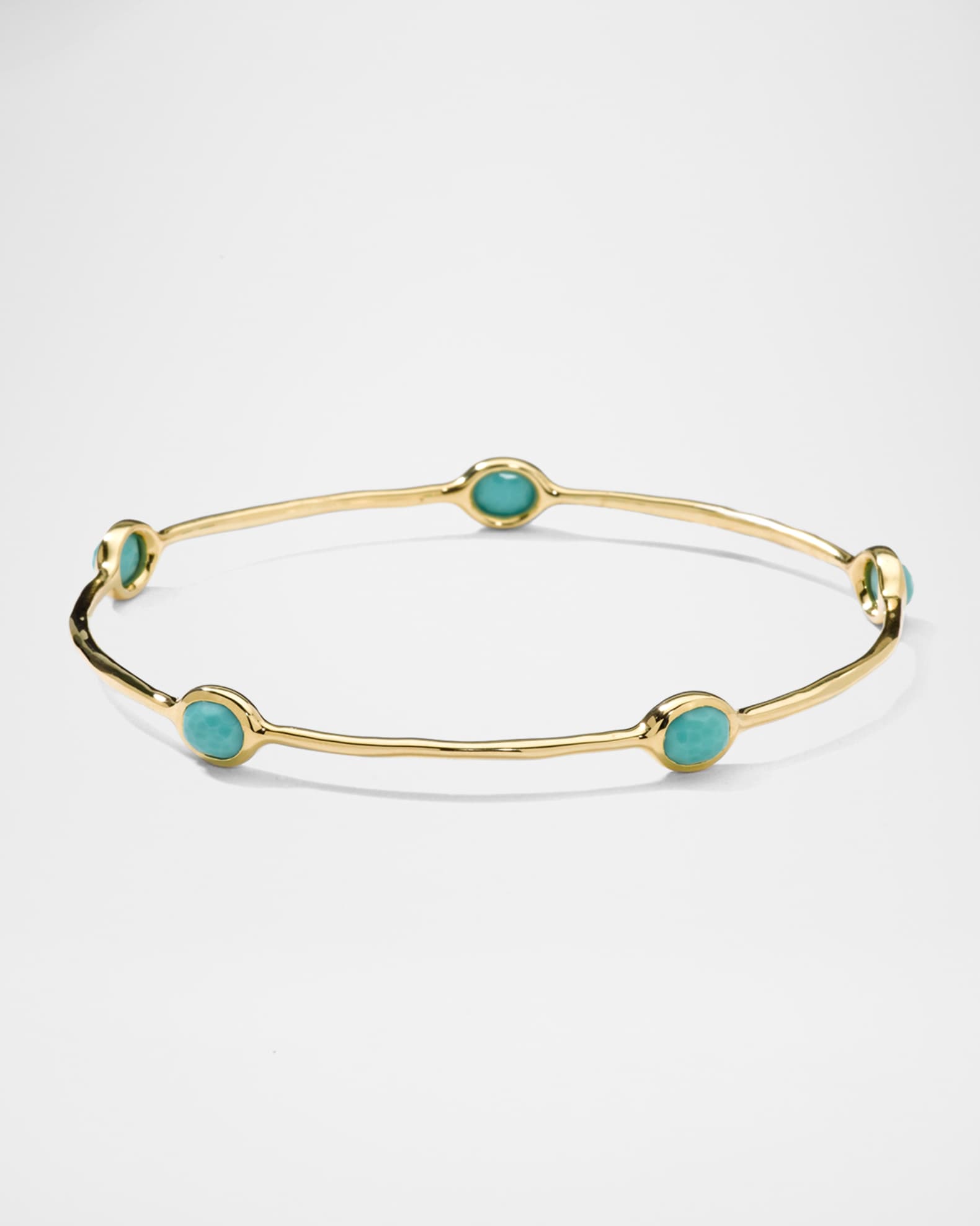5-Stone Bangle in 18K Gold 0