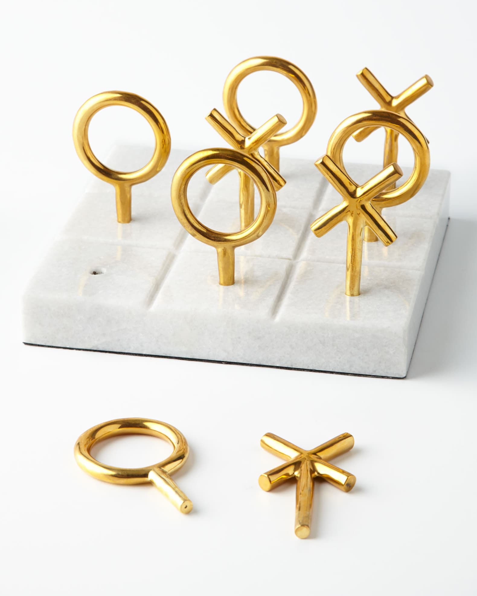 Brass Tic Tac Toe Set 0