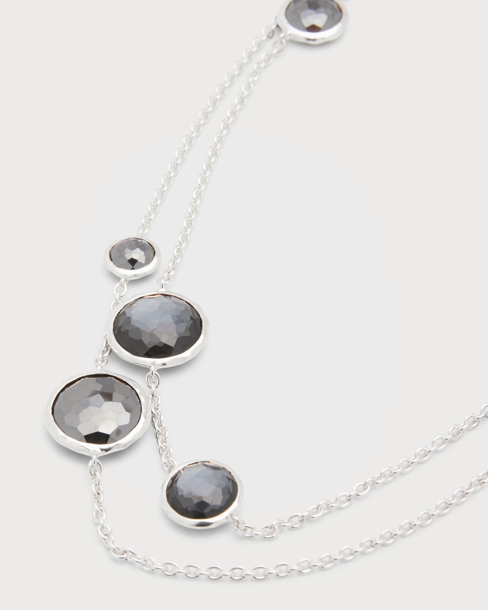 Multi stone station necklace clearance