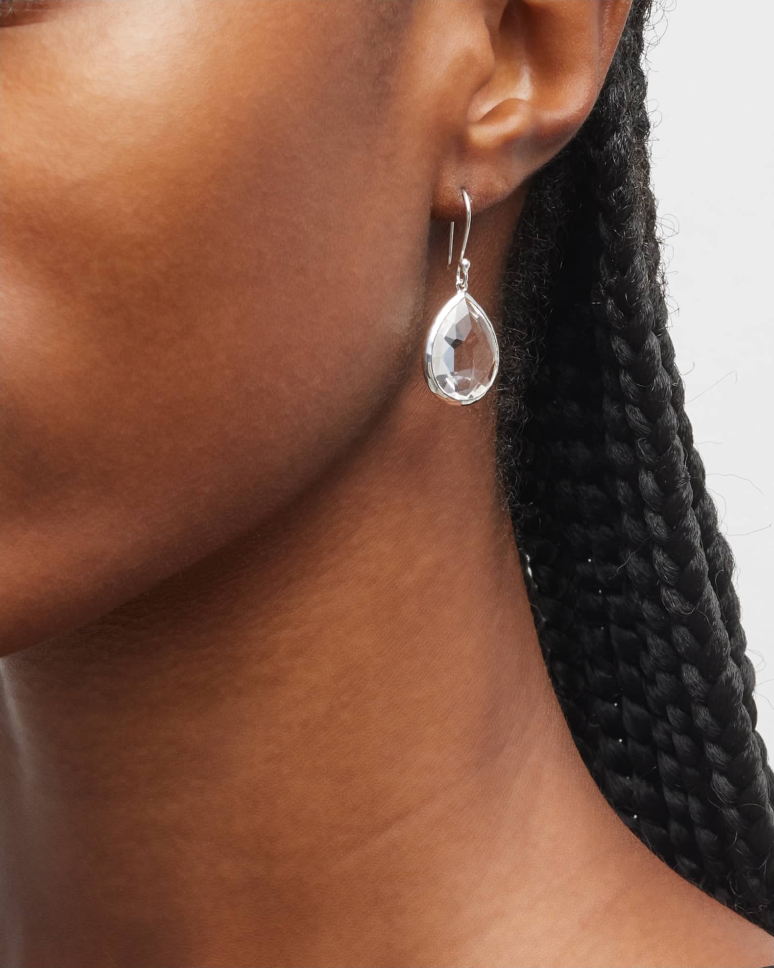 Small Teardrop Earrings in Sterling Silver 1