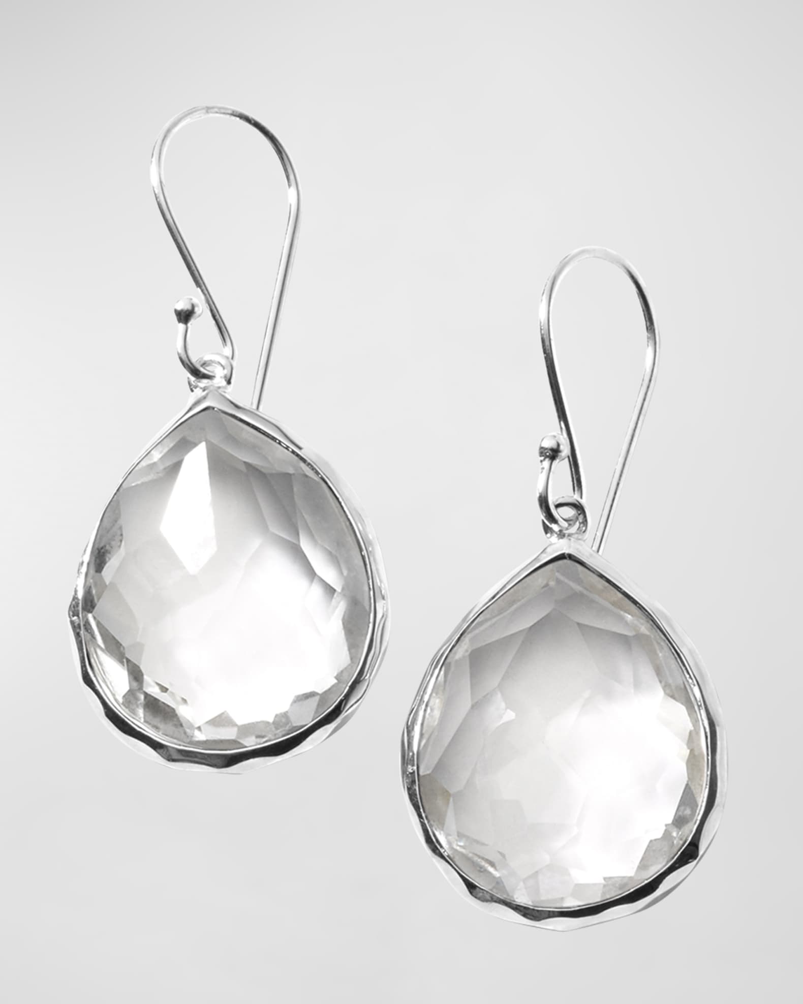 Small Teardrop Earrings in Sterling Silver 0