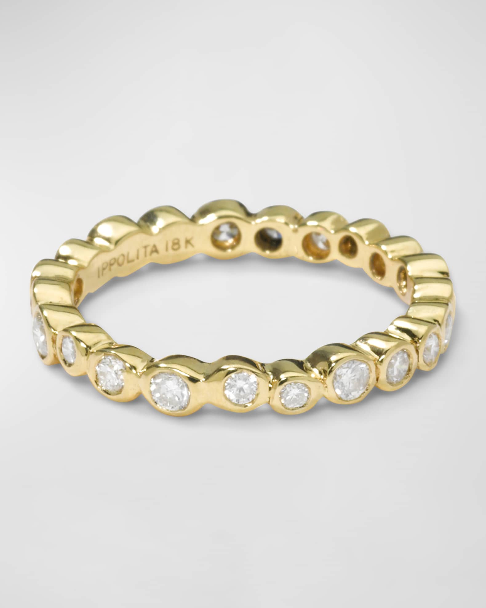 Starlet Band Ring in 18K Gold with Diamonds 0