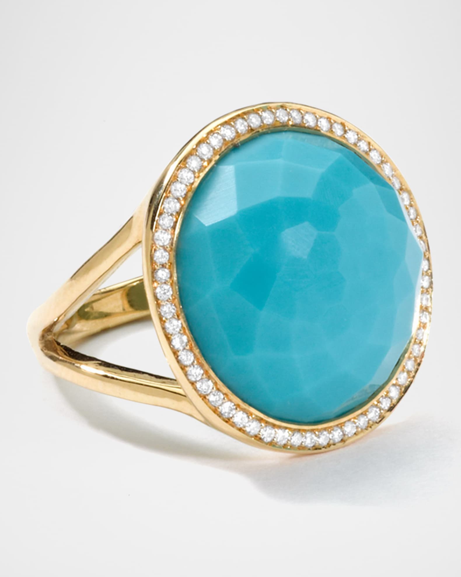 Medium Ring in 18K Gold with Diamonds 0