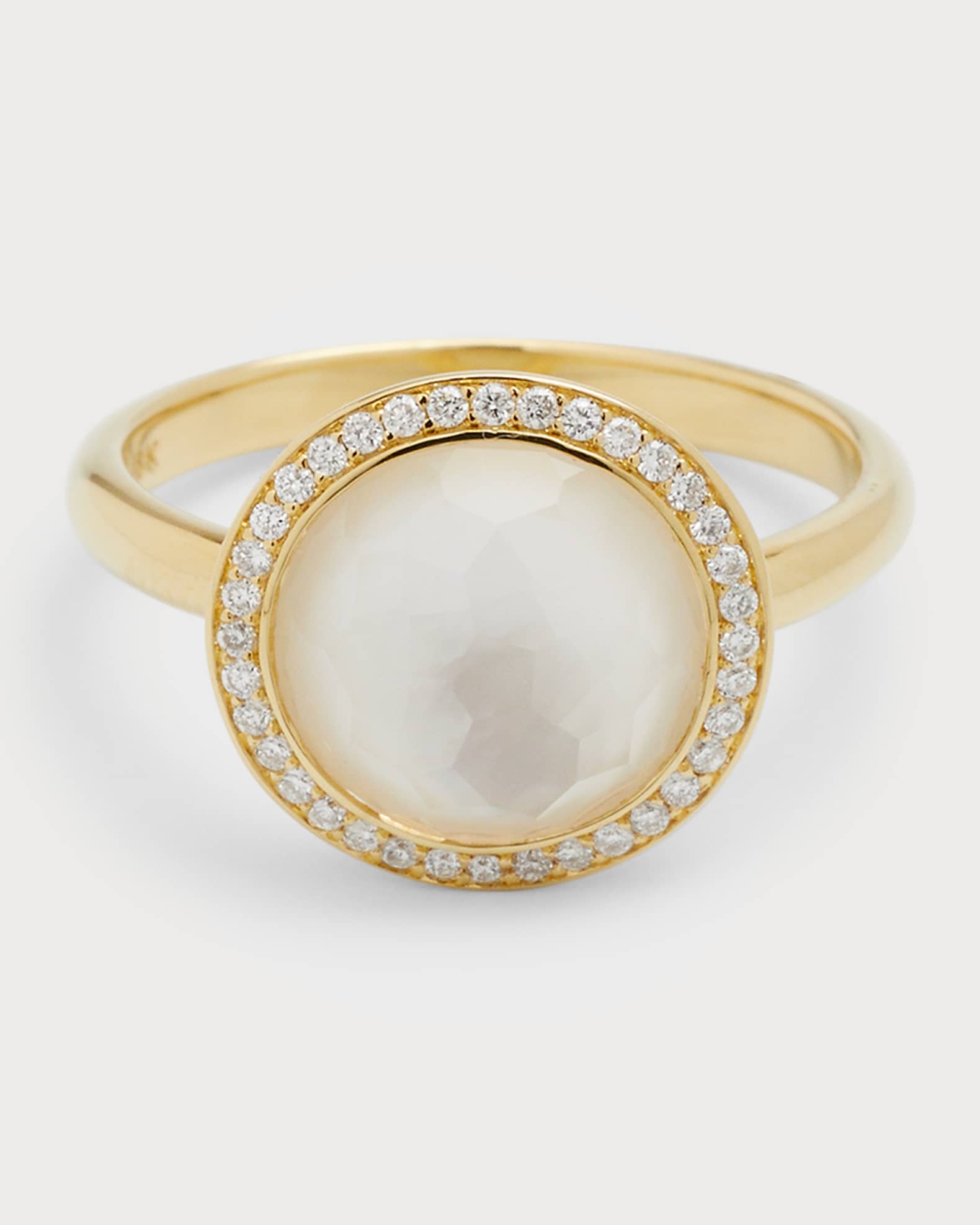 Small Ring in 18K Gold with Diamonds 0