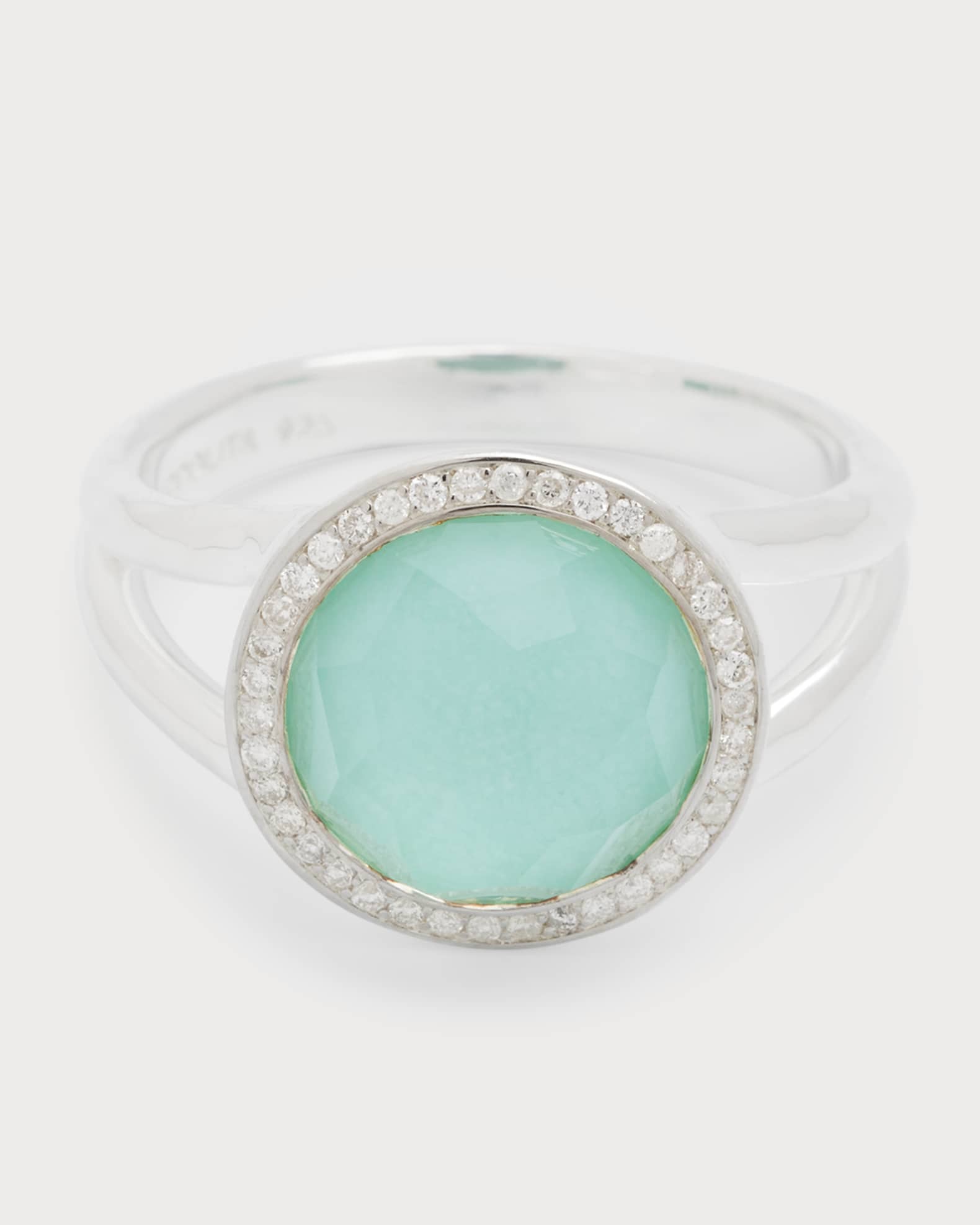 Mini Ring in Sterling Silver with Diamonds 0