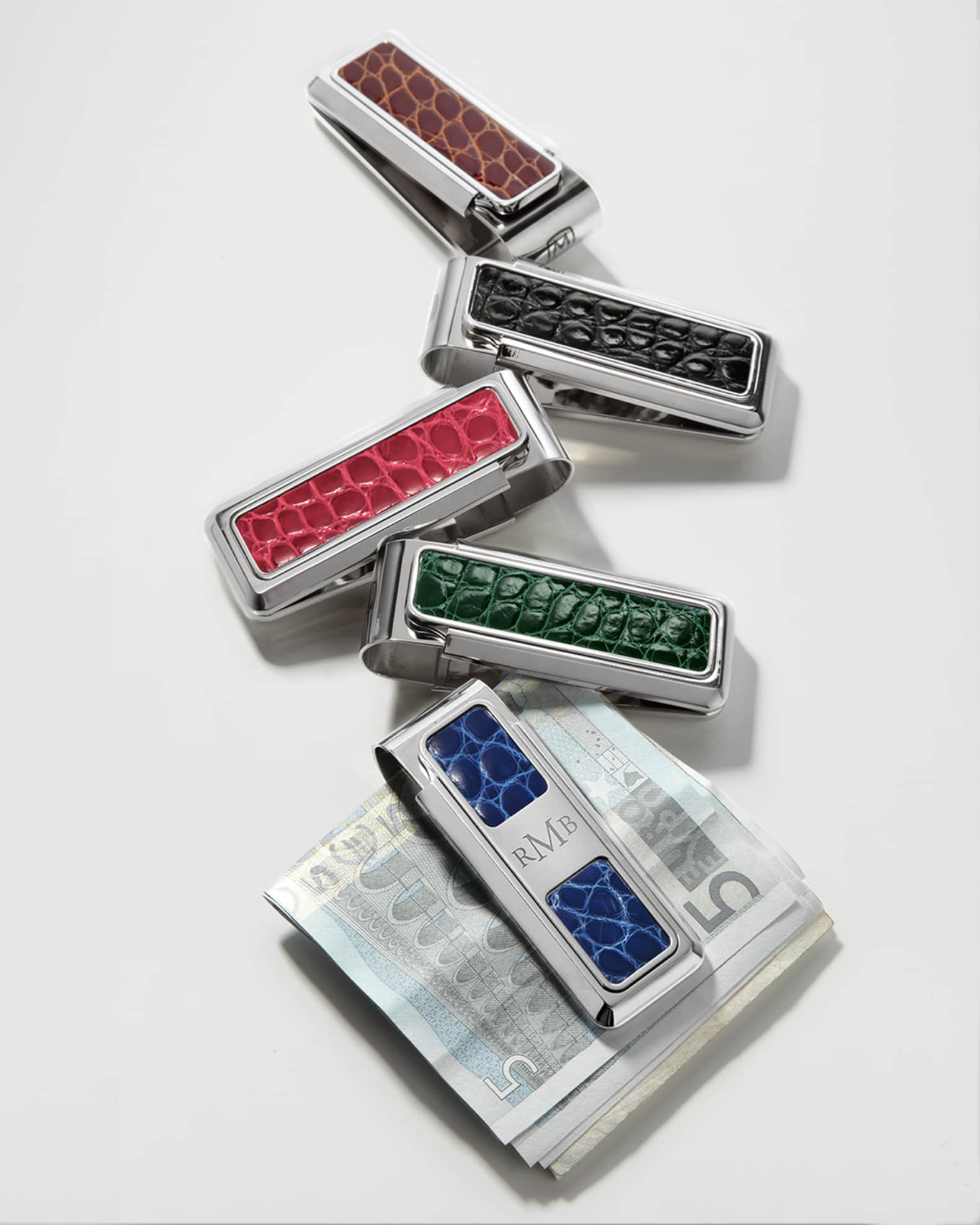 Monterey Alligator Money Clip, Black 1
