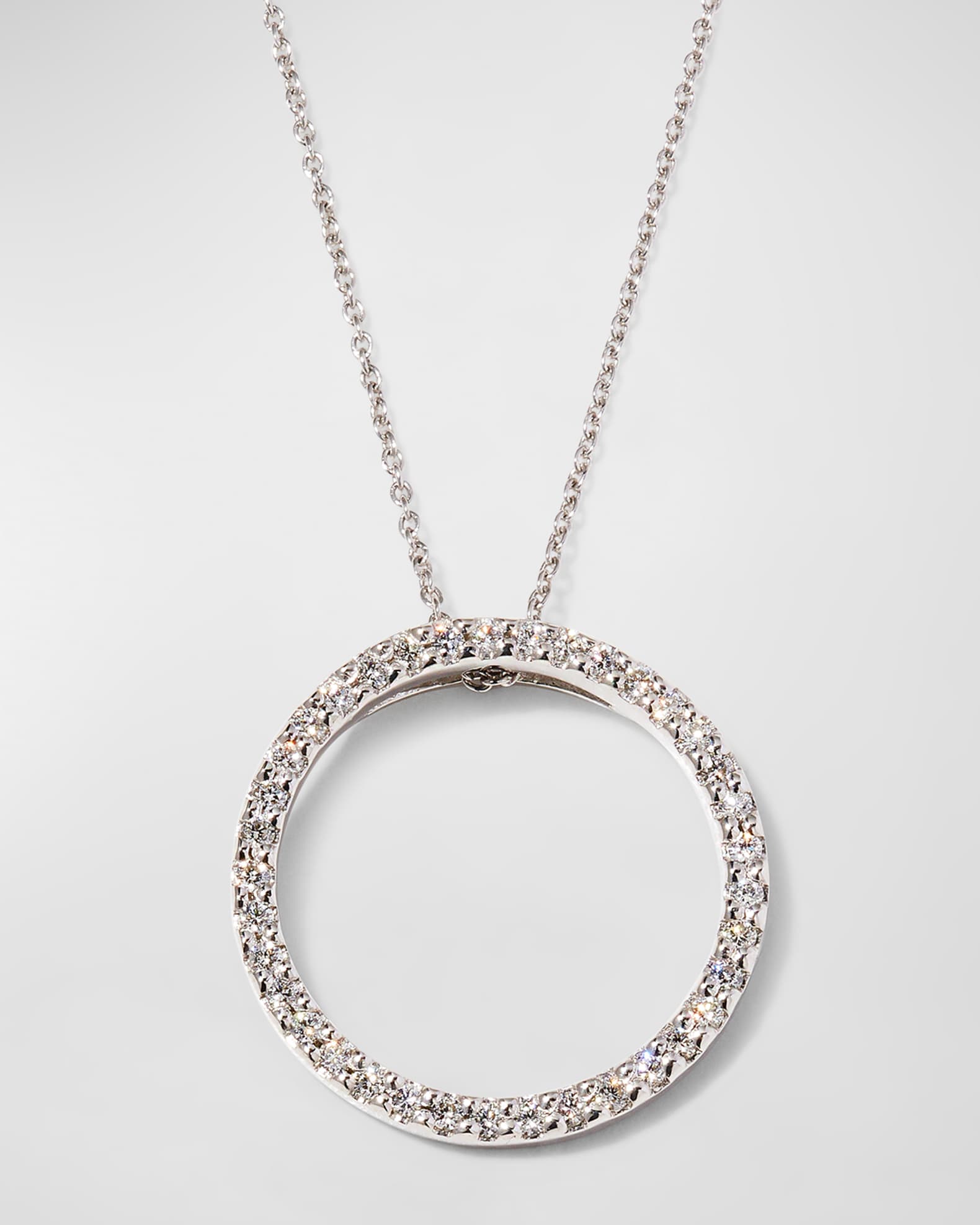 Pave Circle Necklace 0