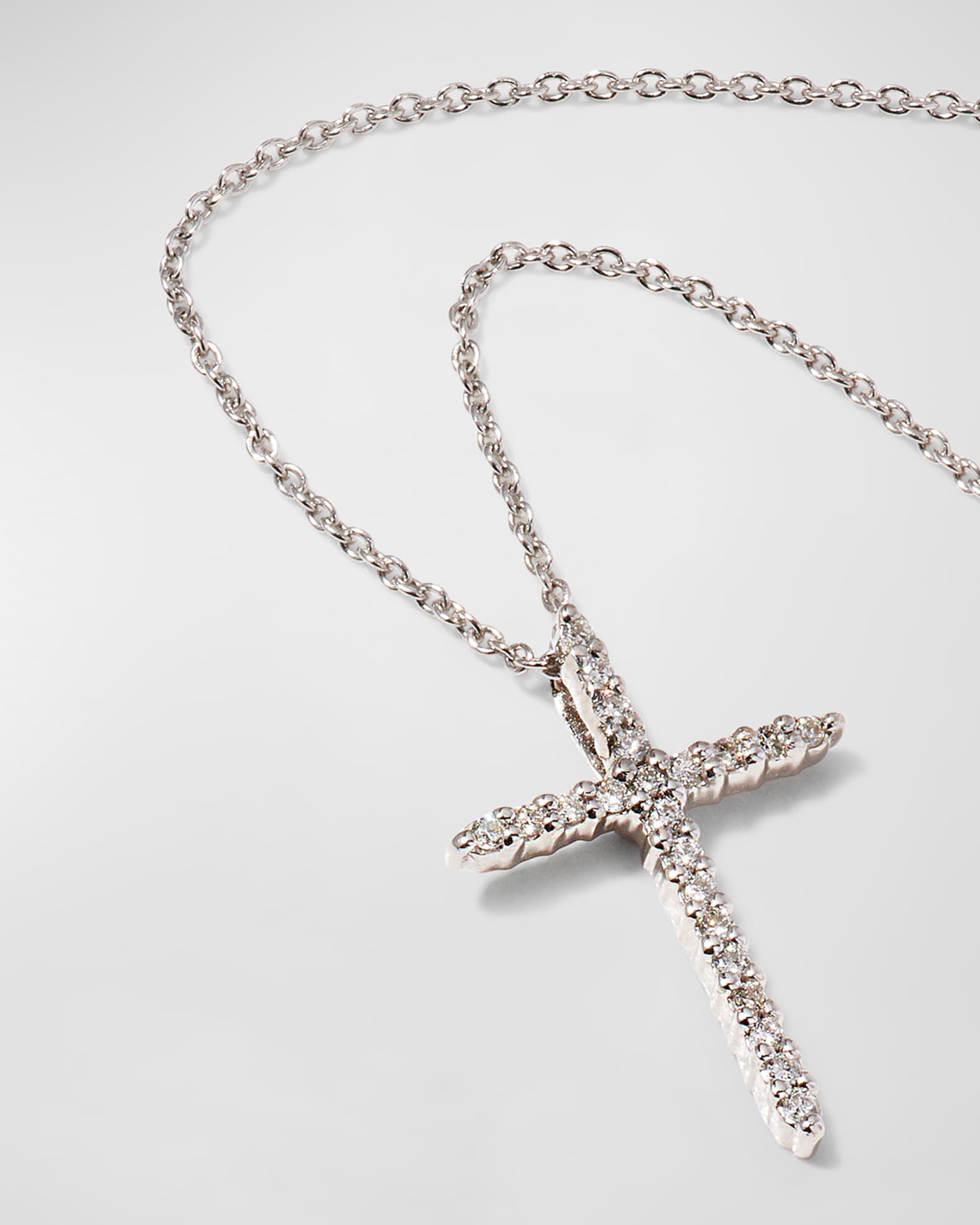 Roberto Coin Cross Necklace with Diamonds | Neiman Marcus