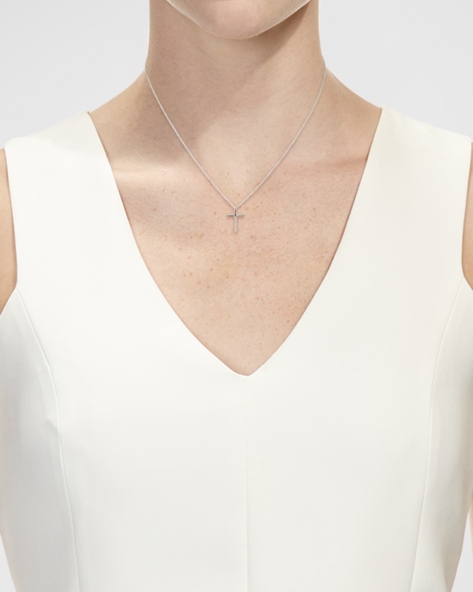 Cross Necklace with Diamonds 1