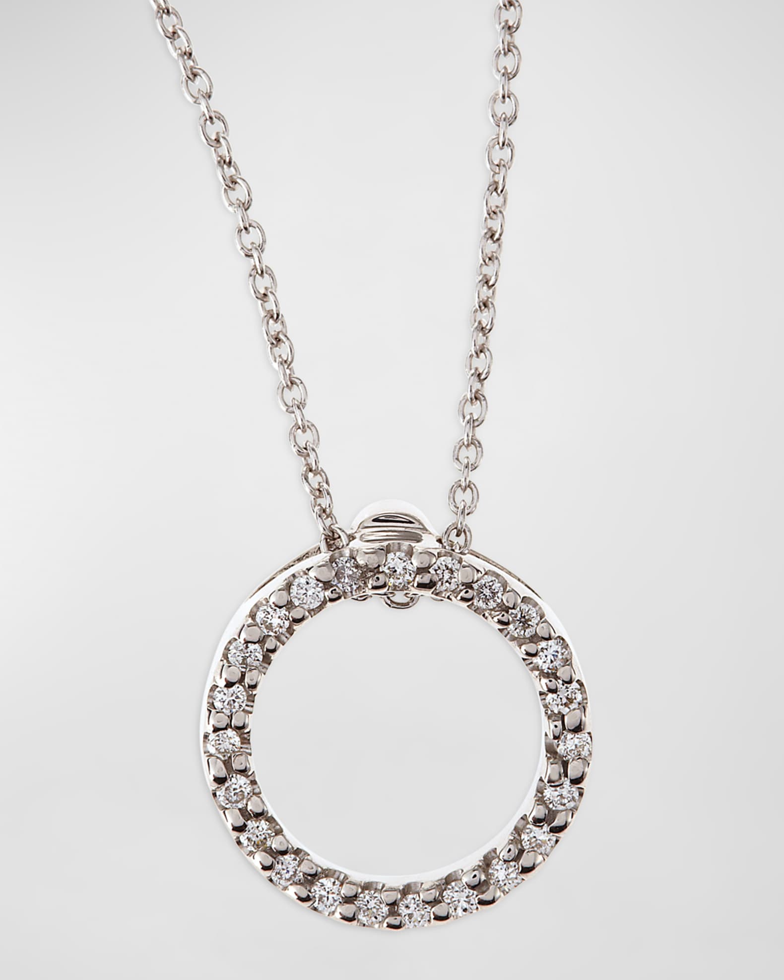 Tiny Treasure Circle of Life Necklace with Diamonds 0