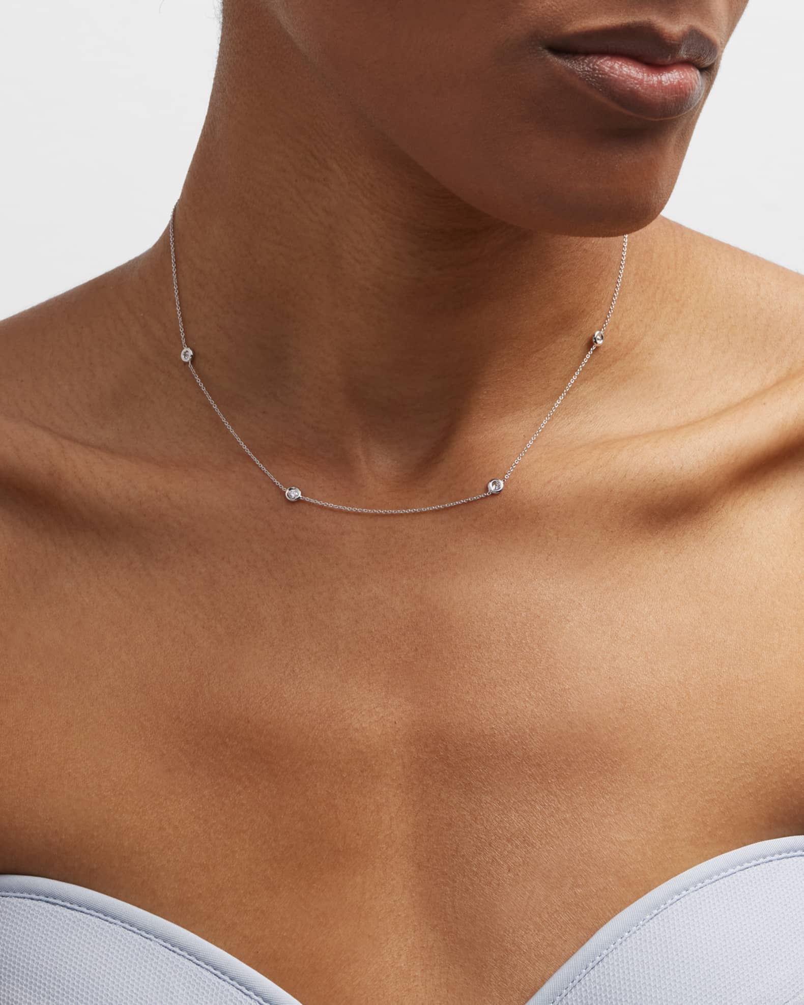 Roberto coin diamond station necklace hotsell