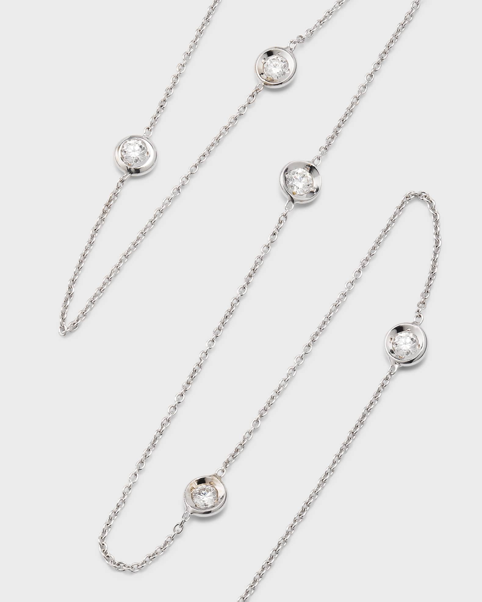 Roberto Coin 18k Gold Diamond Station Necklace Neiman Marcus