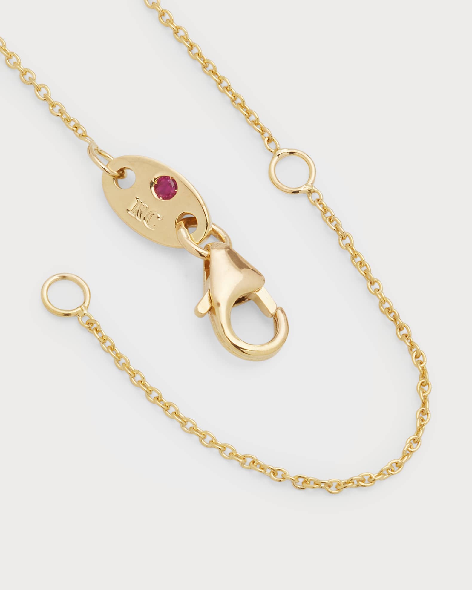 18k Gold Diamond Station Necklace