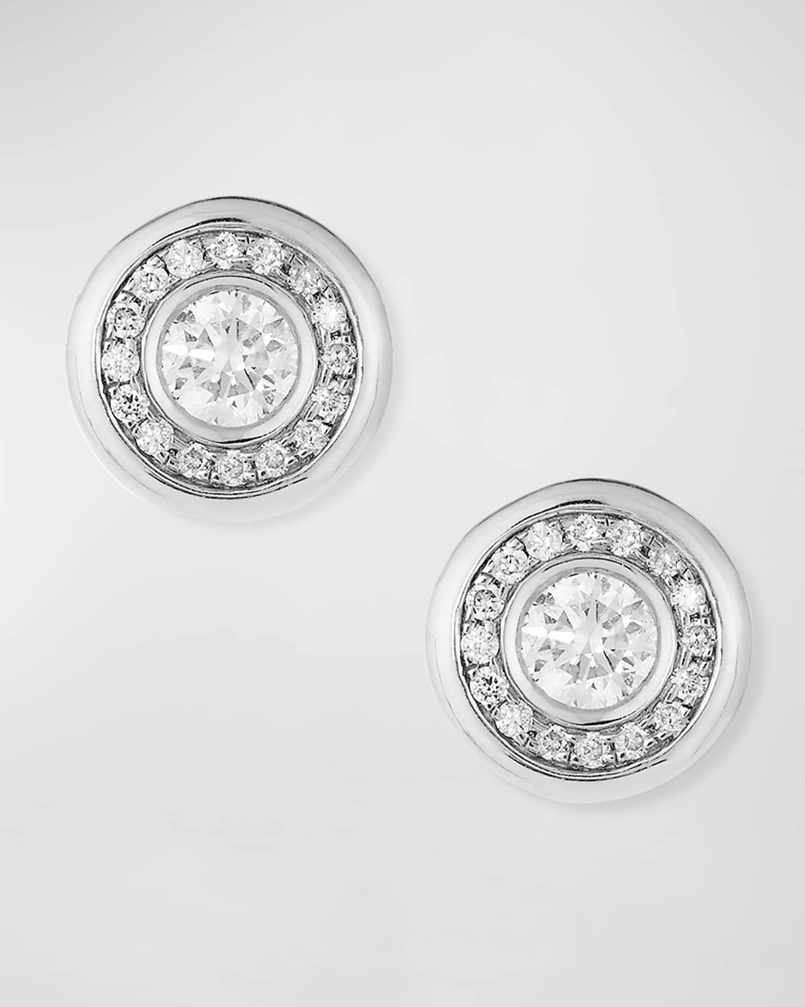 18k Gold Diamond Stud Earrings 0