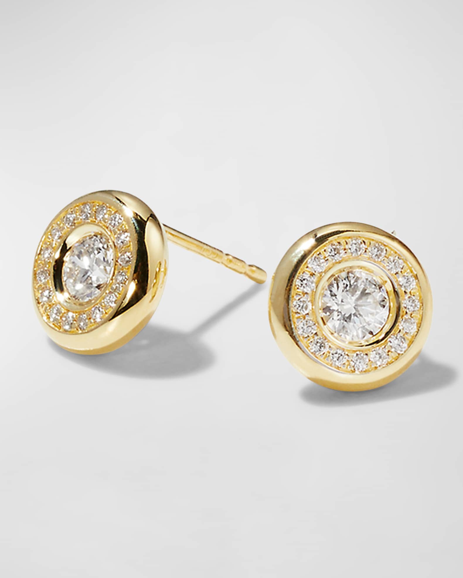 Roberto Coin 18k Gold Diamond Stud Earrings