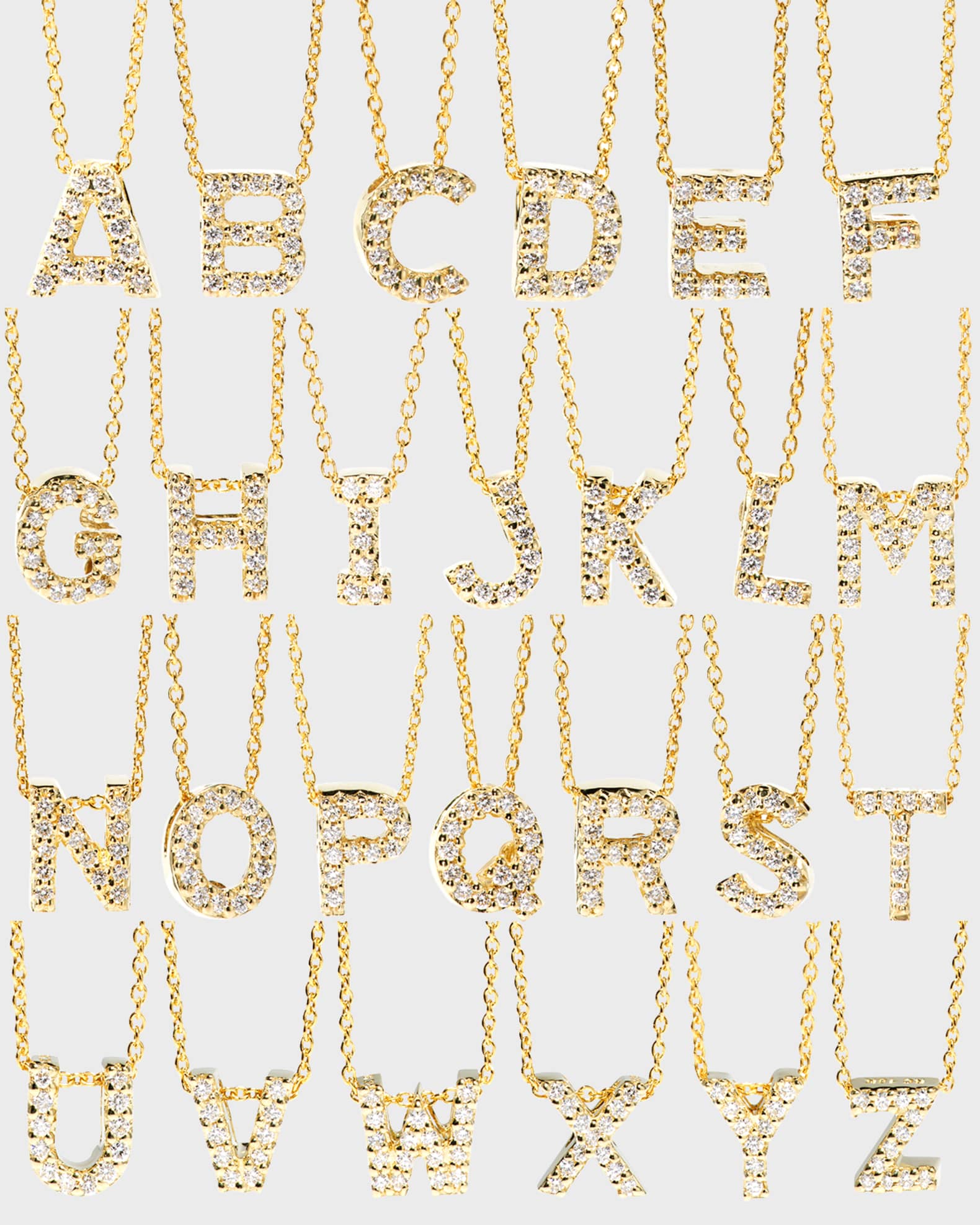 Diamond Love Letter Necklace
