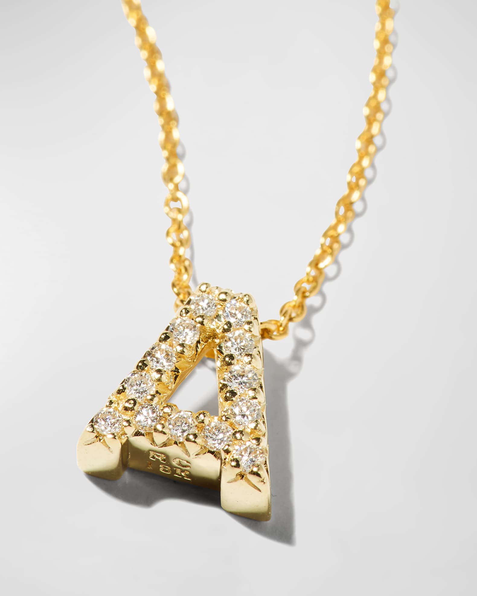 Roberto Coin Diamond Love Letter Necklace Neiman Marcus