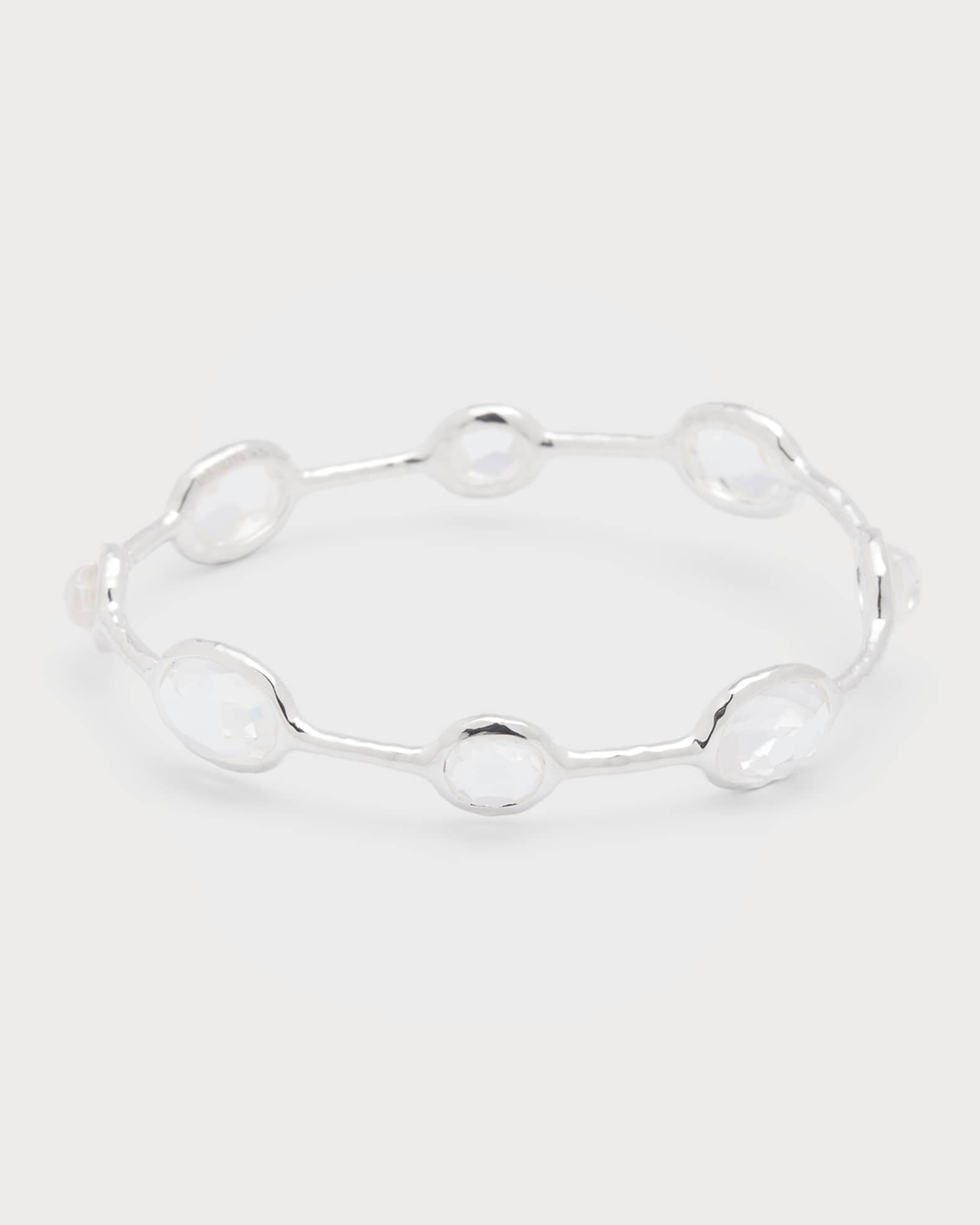 8-Stone Bangle Bracelet in Sterling Silver 0