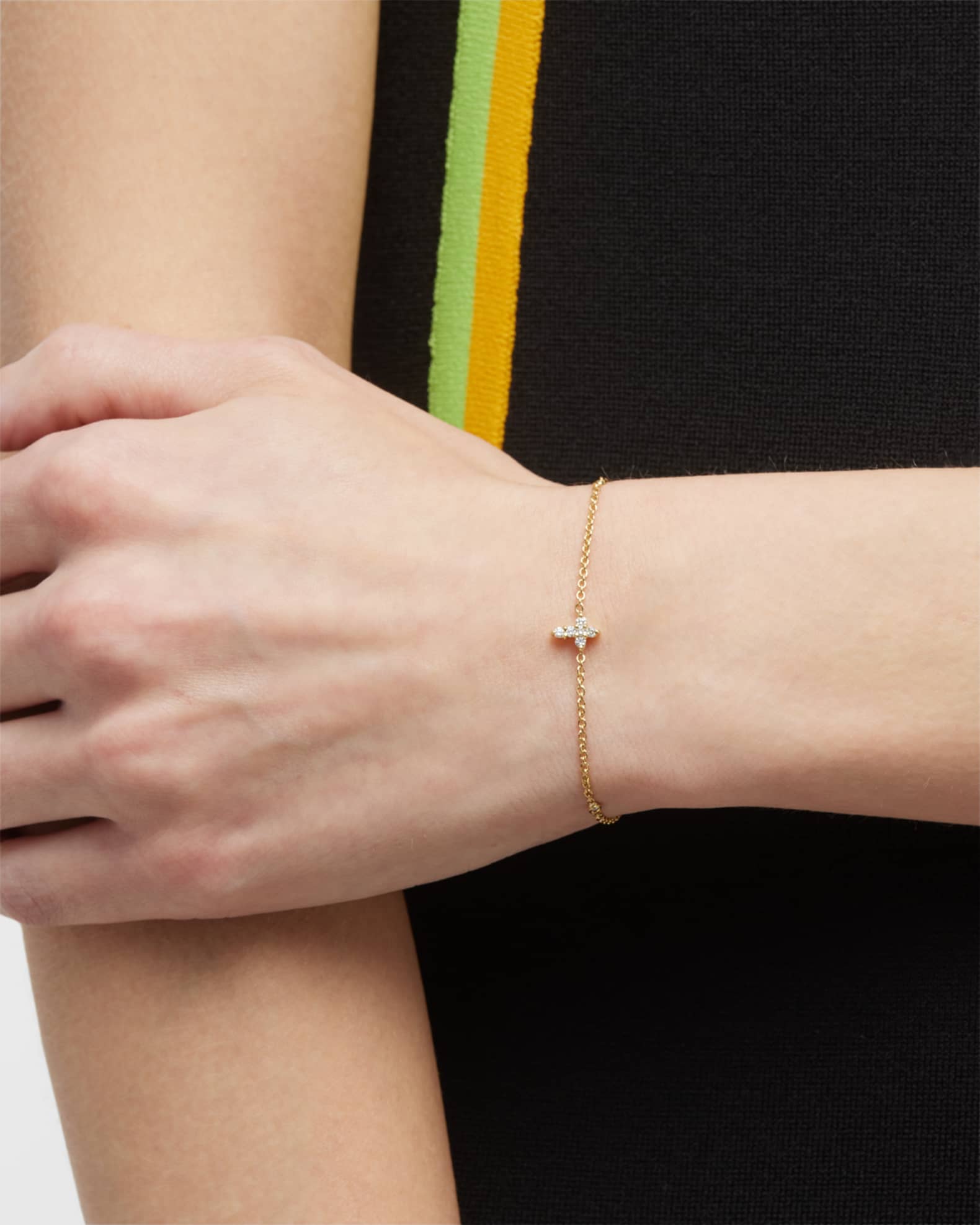 Tiny Treasure Diamond Cross Bracelet