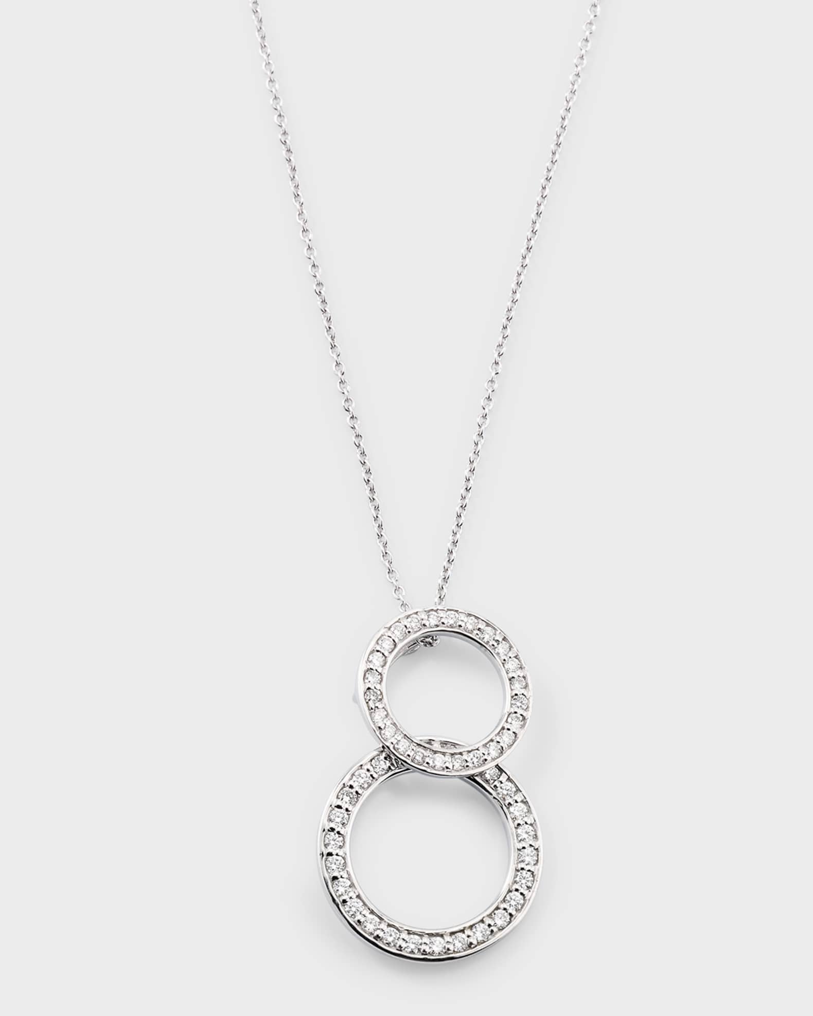 Two Circle Pendant Necklace