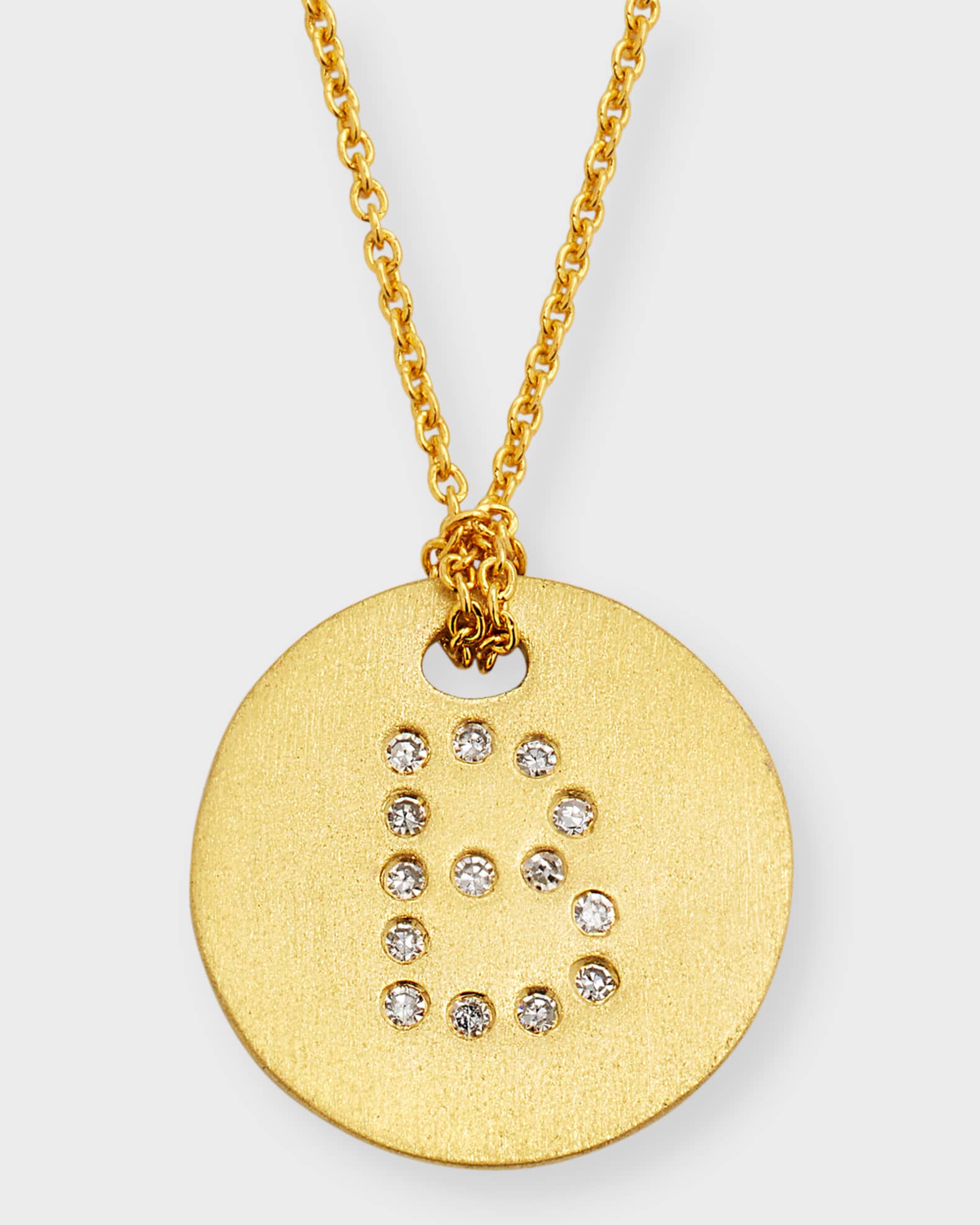 Roberto coin letter medallion necklace discount