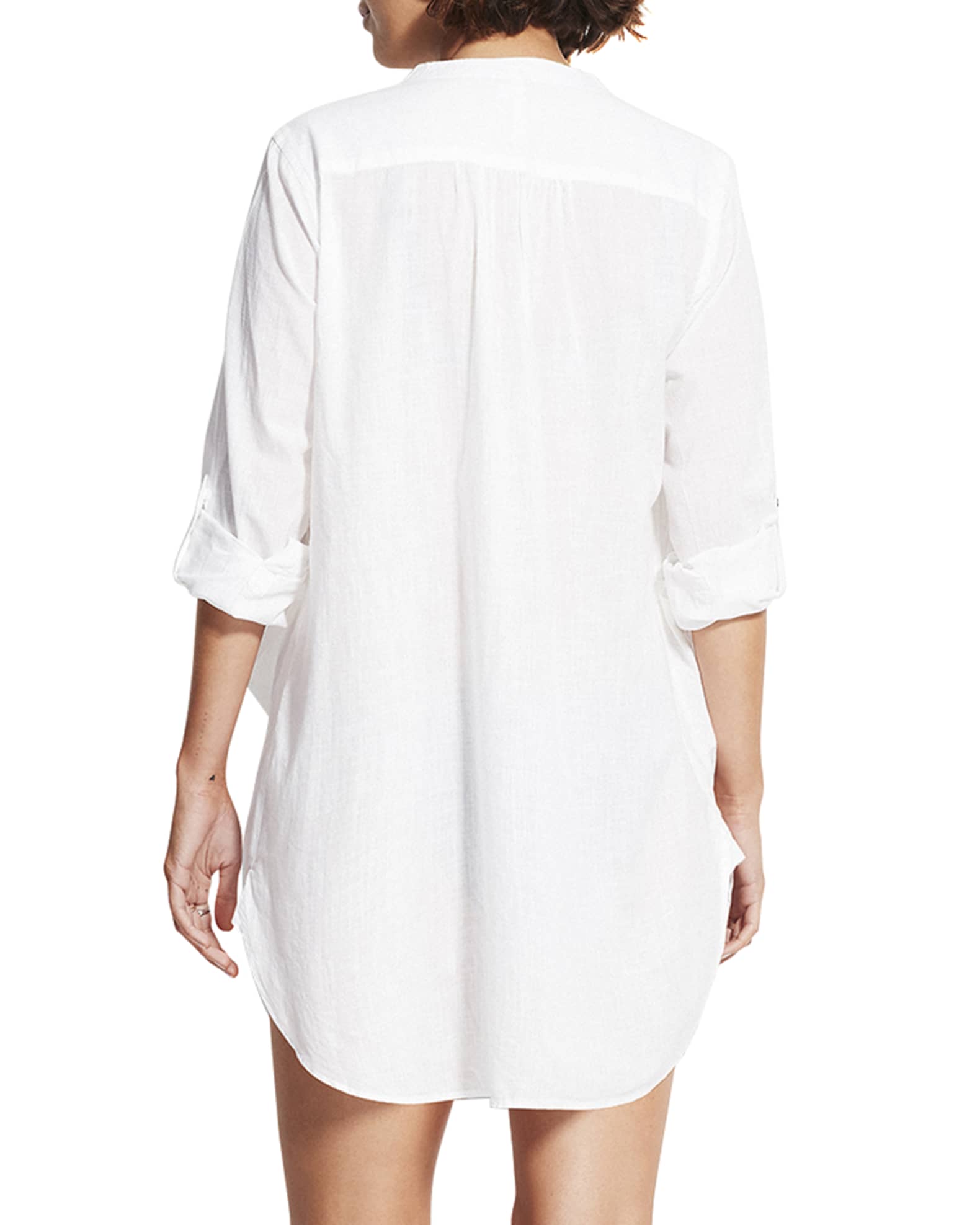 Seafolly Boyfriend Beach Shirt Neiman Marcus