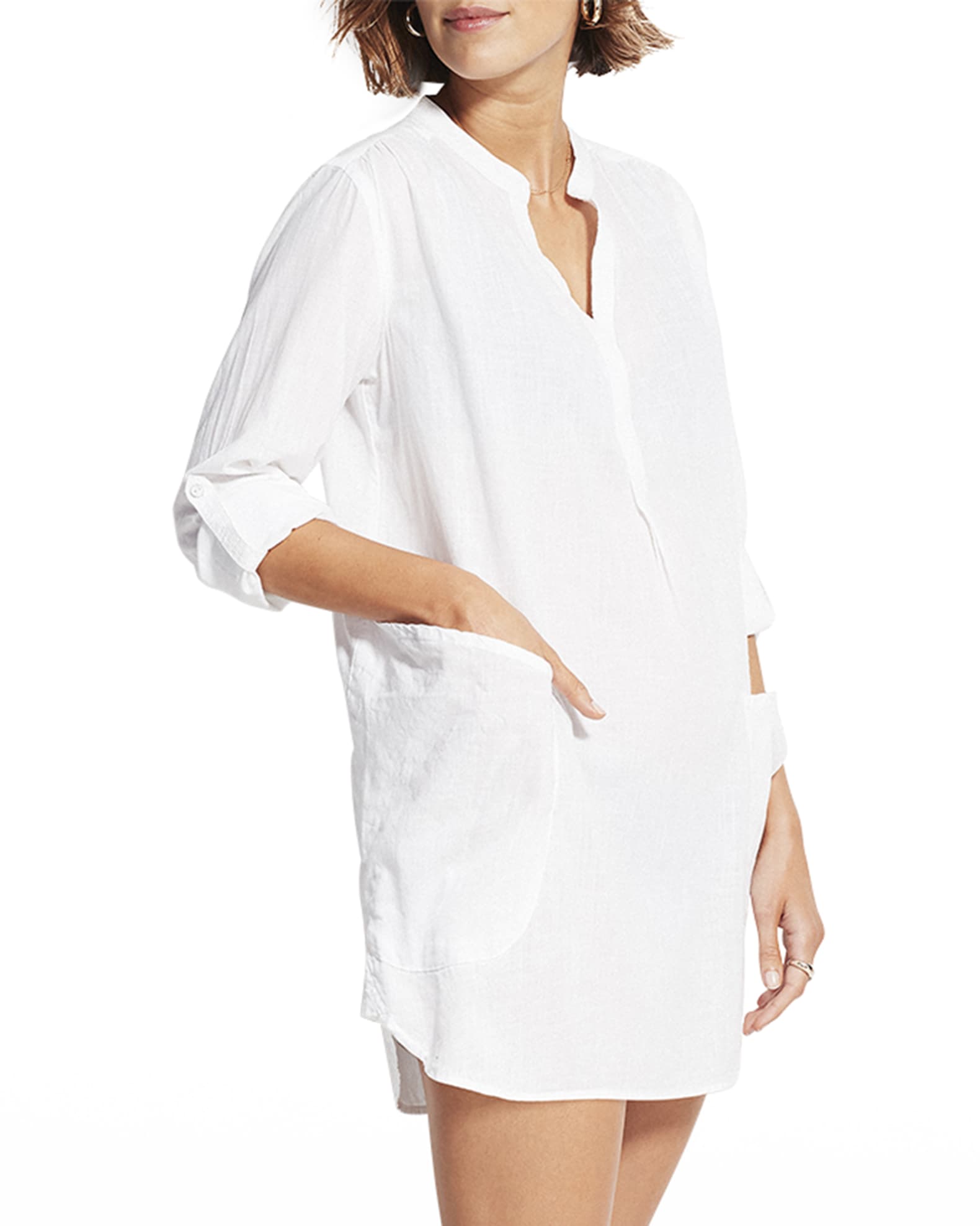 Seafolly Boyfriend Beach Shirt Neiman Marcus