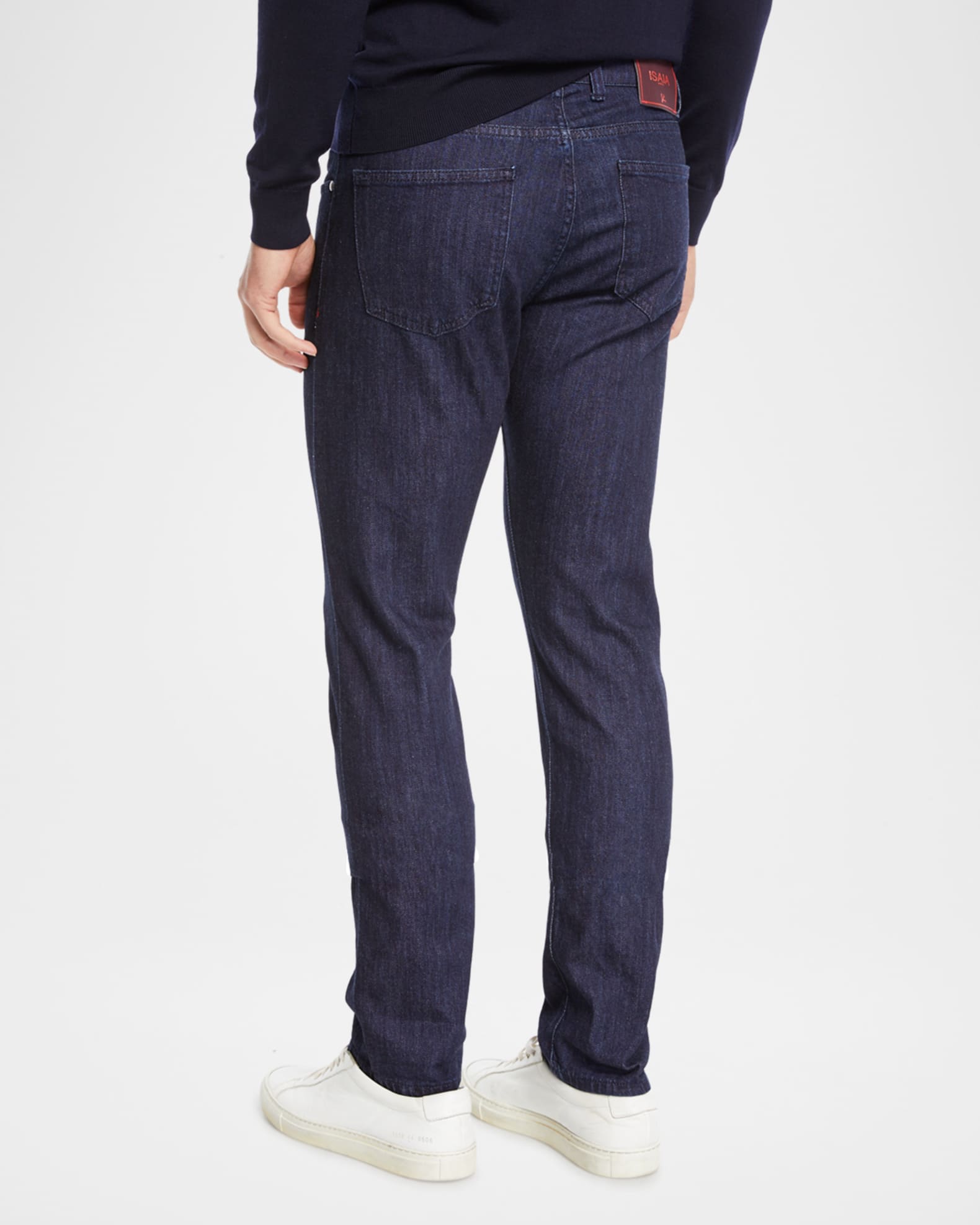 Isaia Men's Dark Wash StraightLeg Jeans Neiman Marcus