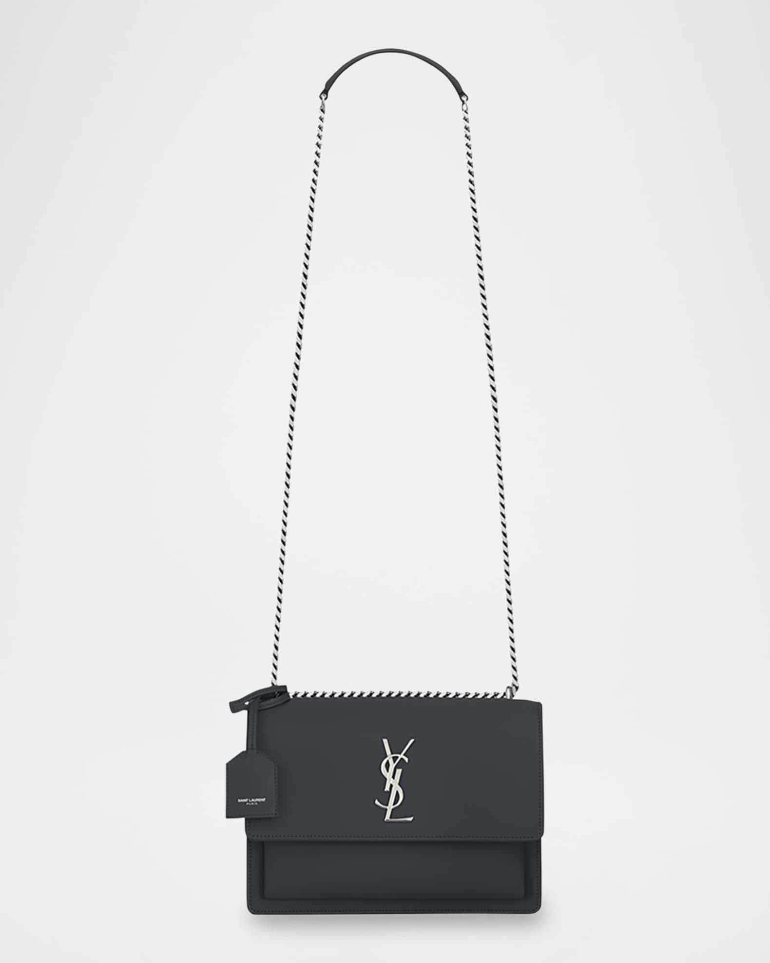 Saint Laurent Sunset Medium YSL Crossbody Bag in Smooth Leather