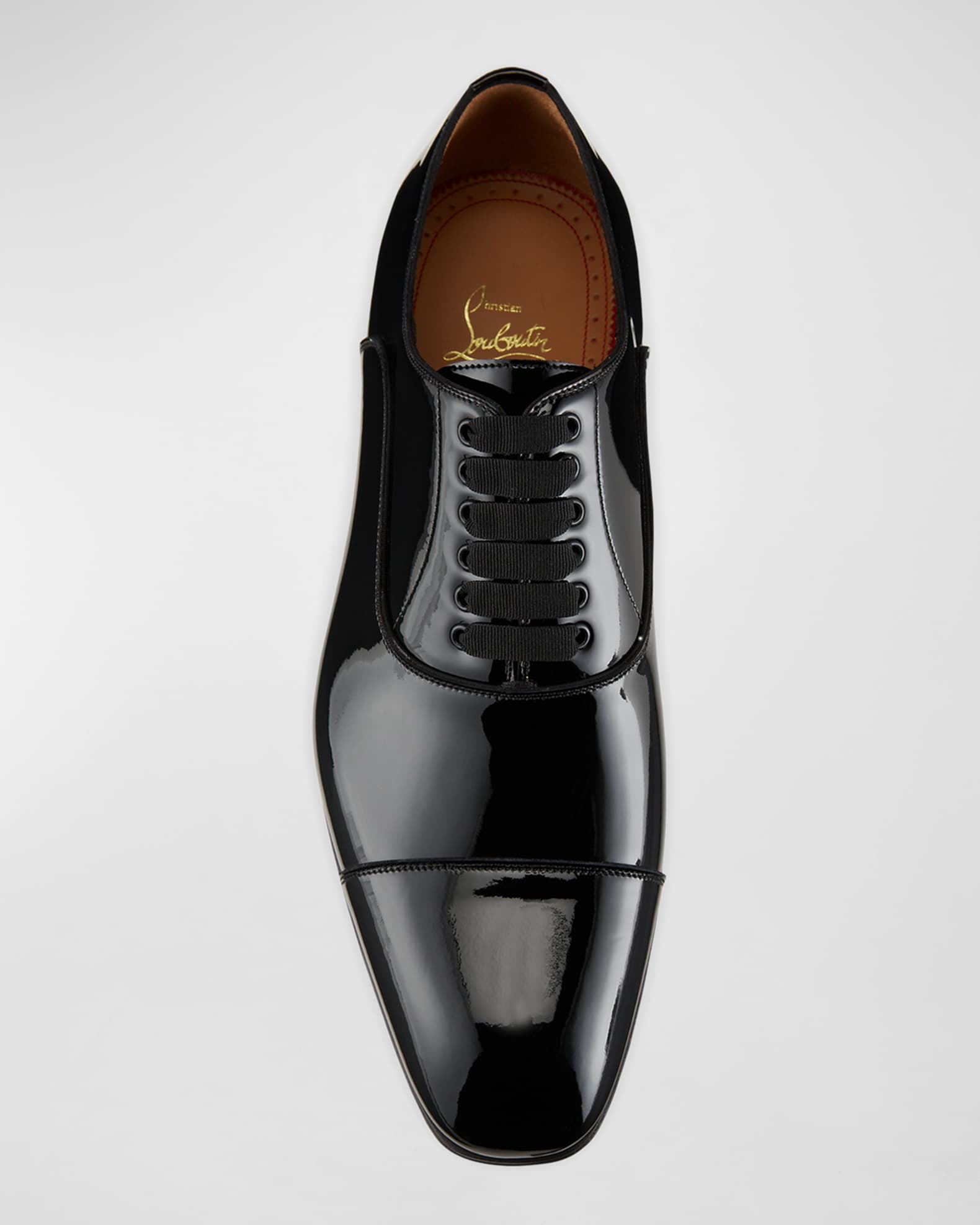 Christian Louboutin Men's Greggyrocks Flat Patent Leather Oxfords -  Bergdorf Goodman