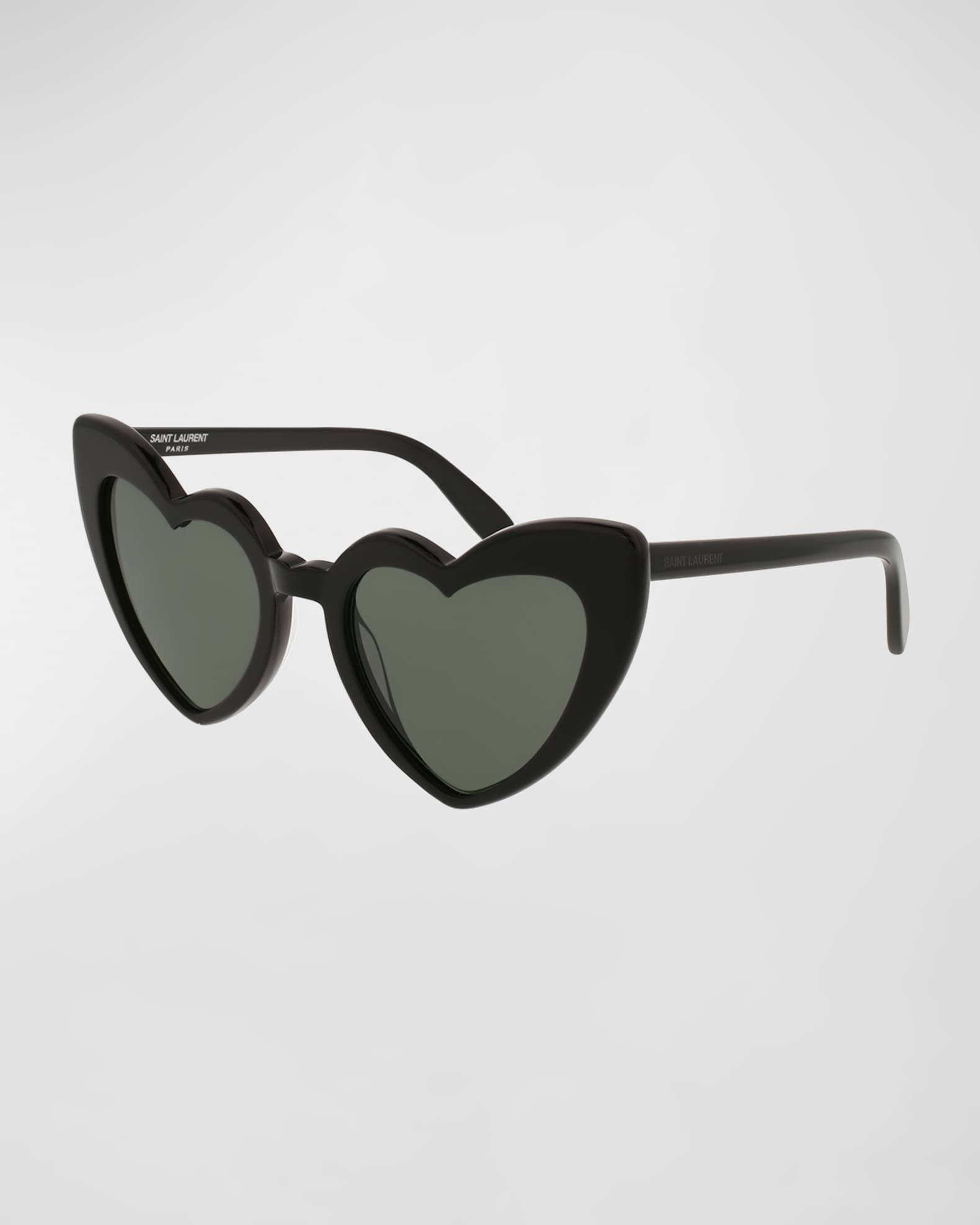 Saint Laurent Lou Lou Oversized Heart Sunglasses | Neiman Marcus