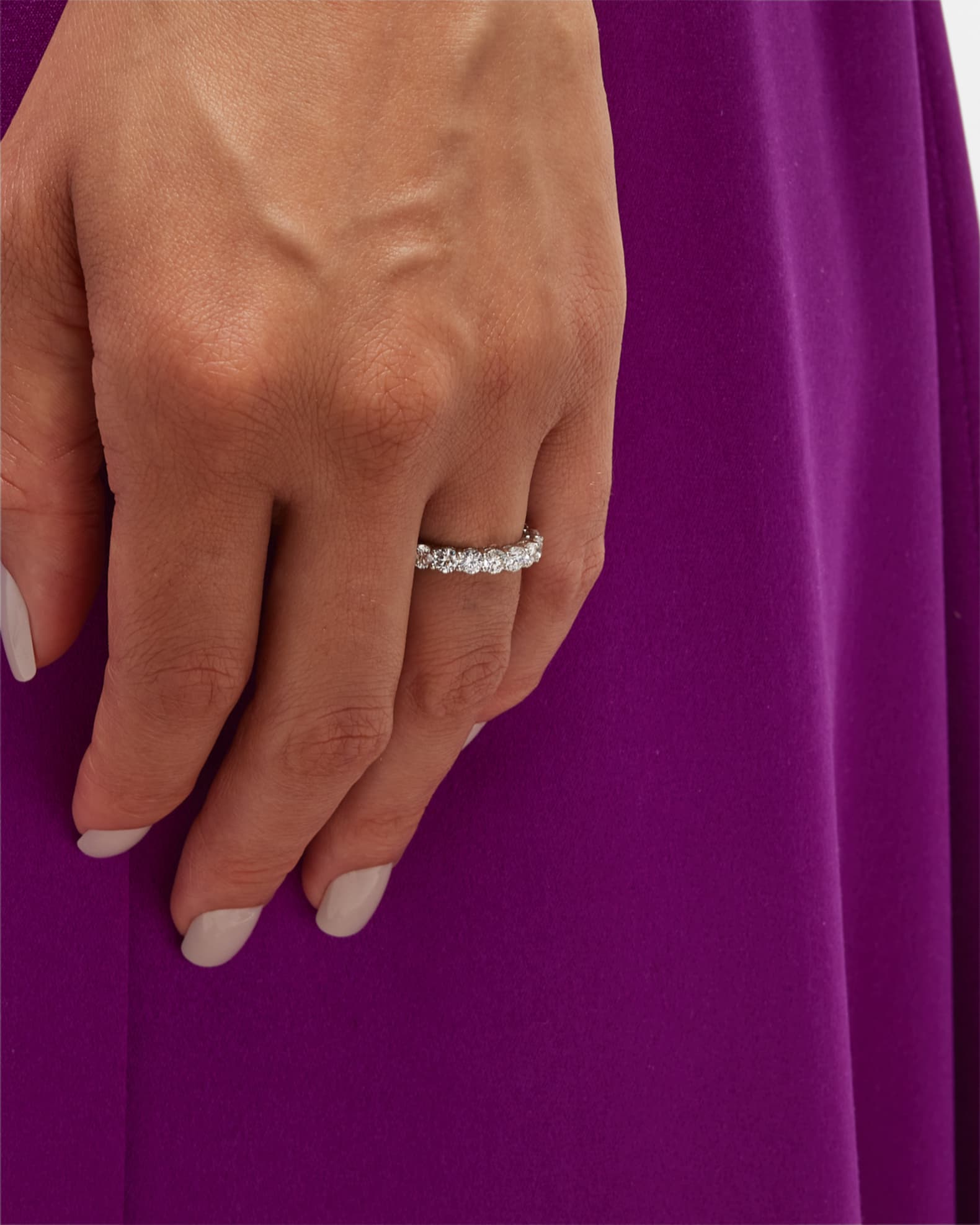 Platinum Diamond Eternity Band Ring, 3.04tcw 1