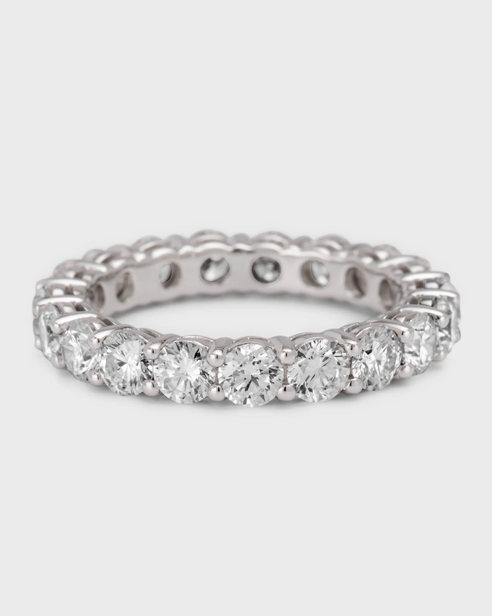 Platinum Diamond Eternity Band Ring, 3.04tcw 0