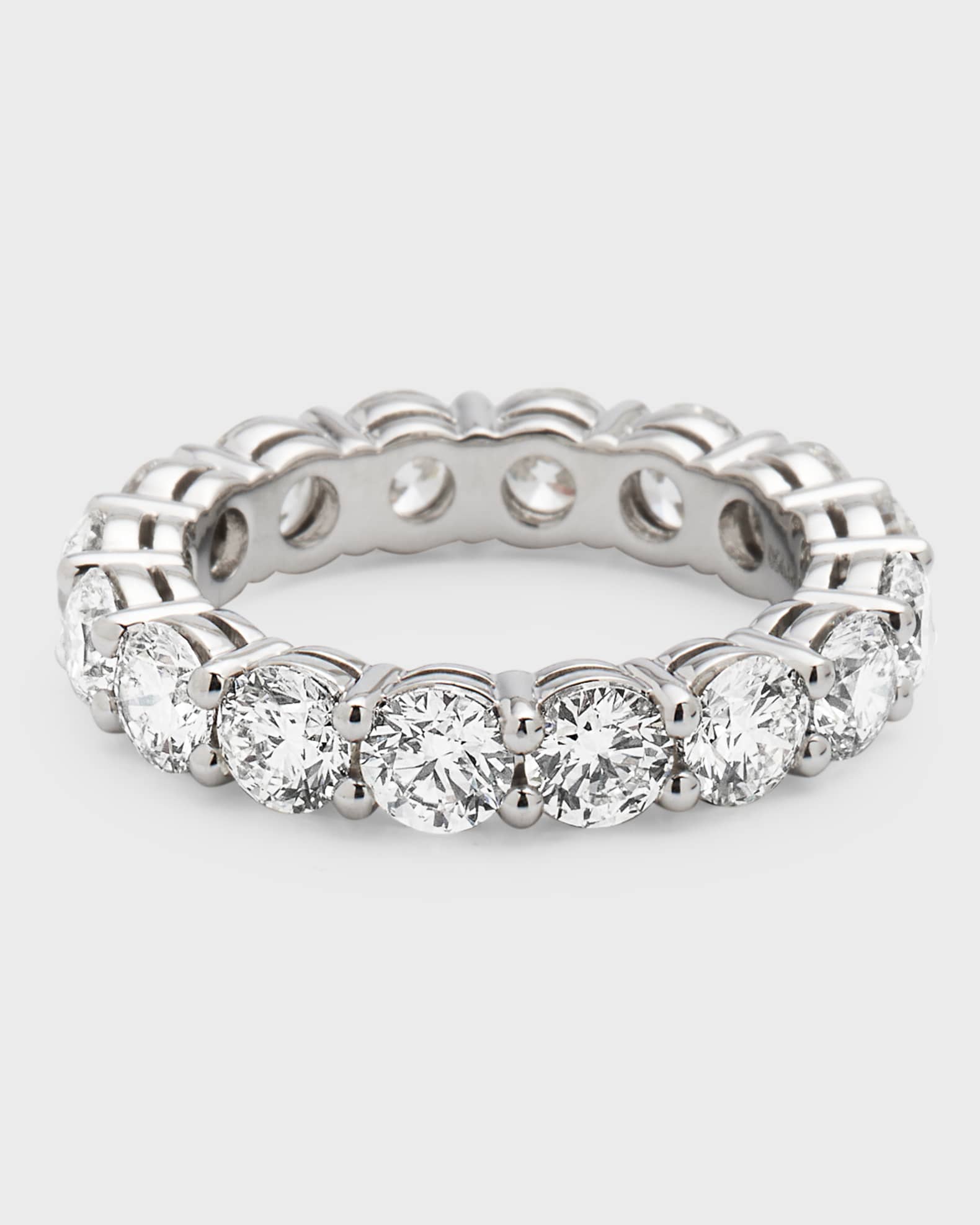 Platinum Round Diamond Eternity Ring 0