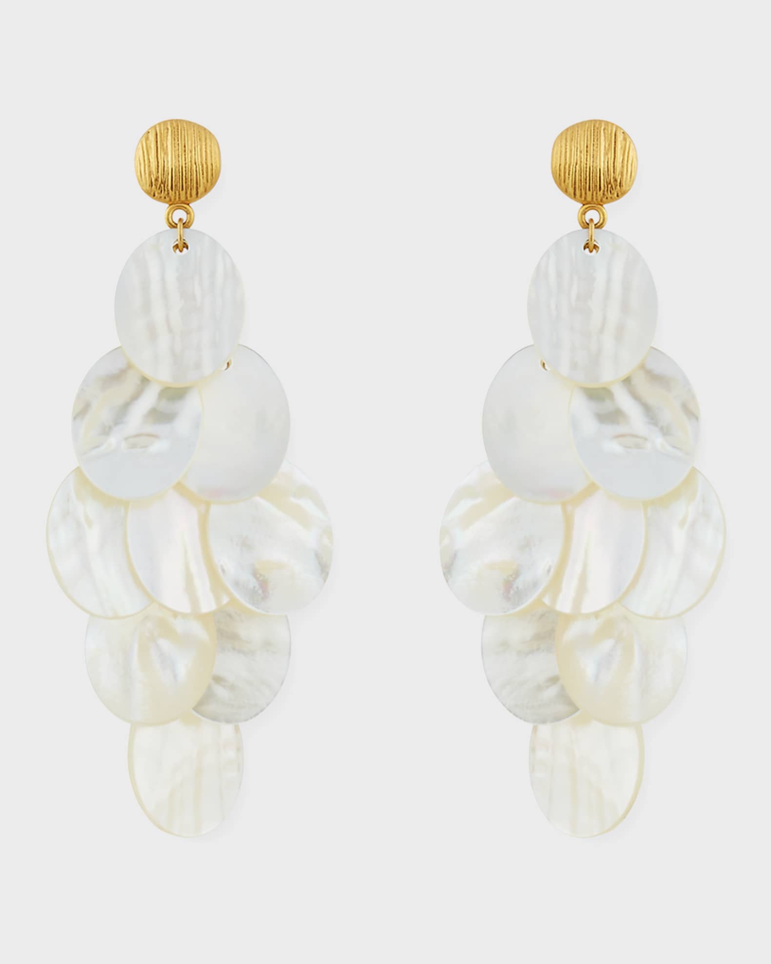 Mother of pearl chandelier earrings online