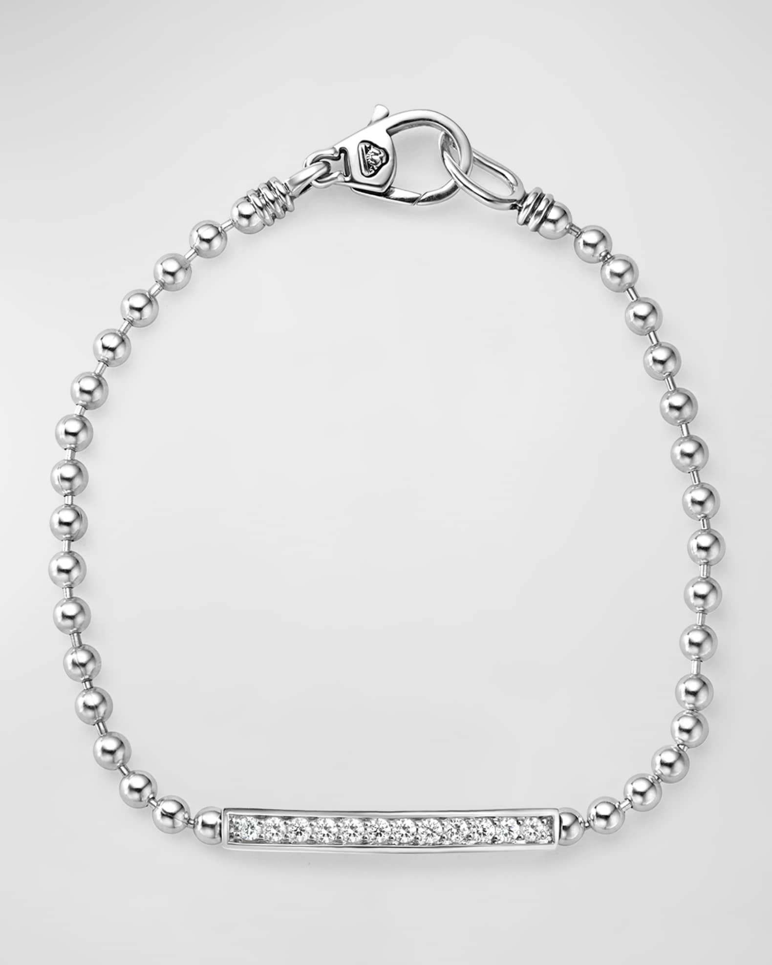 LAGOS Caviar Spark 3mm Diamond Station Bracelet Neiman Marcus