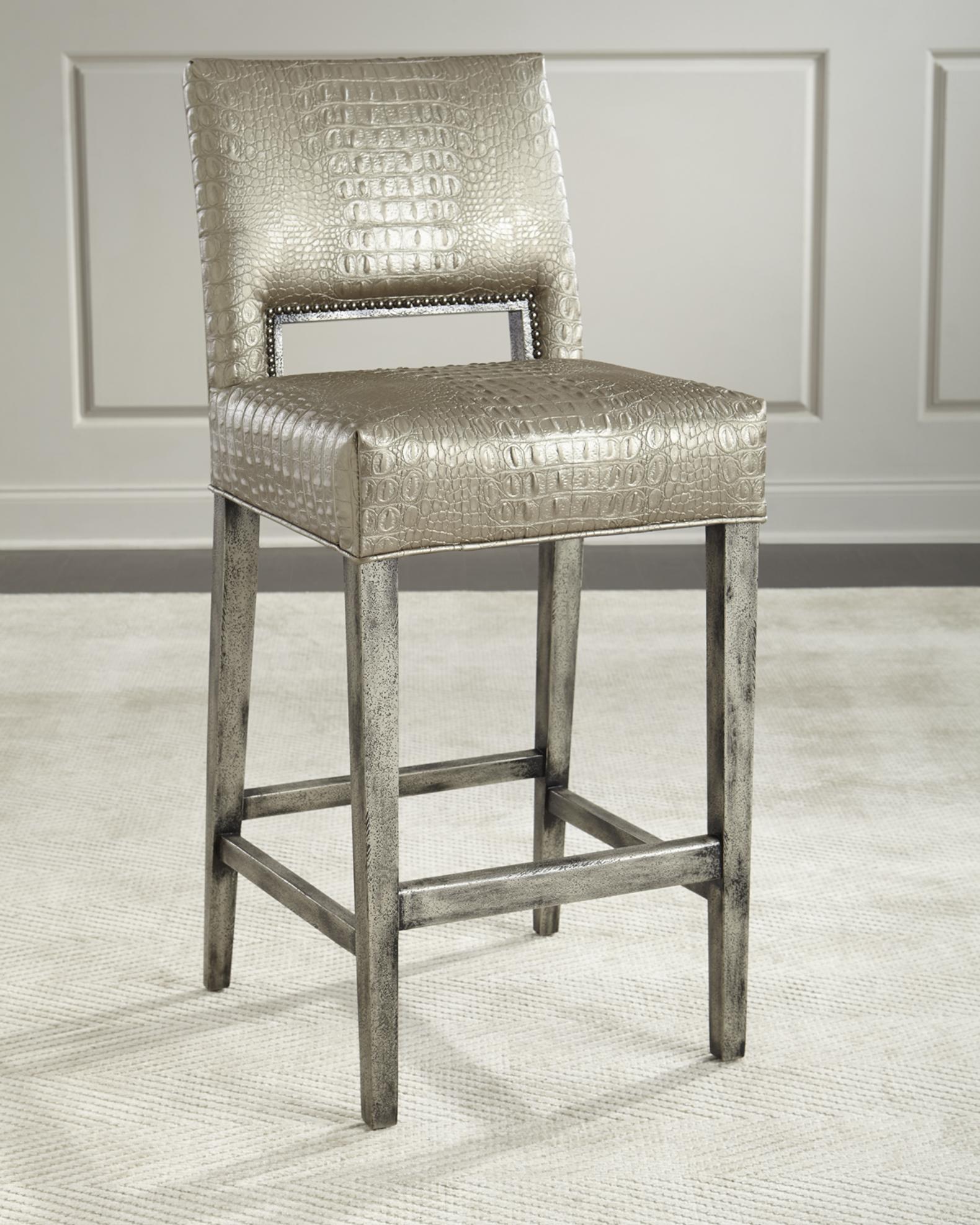 Old Hickory Tannery Valerian Bar Stool, 31