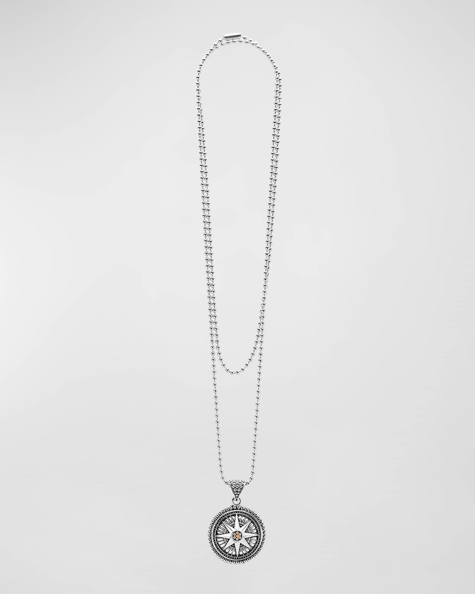 LAGOS Signature Caviar Compass Necklace Neiman Marcus