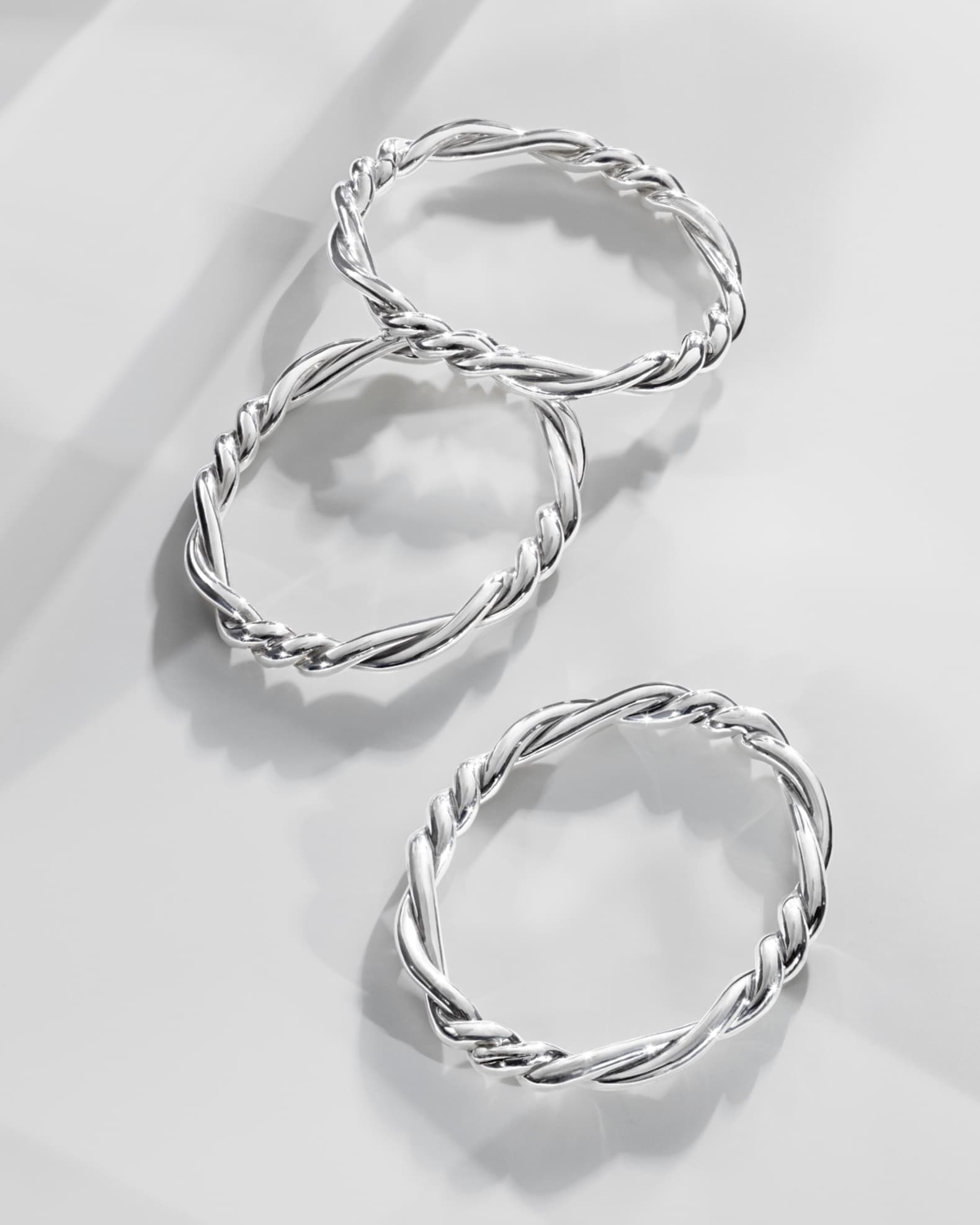 7mm Continuance Twisted Sterling Silver Bracelet 1