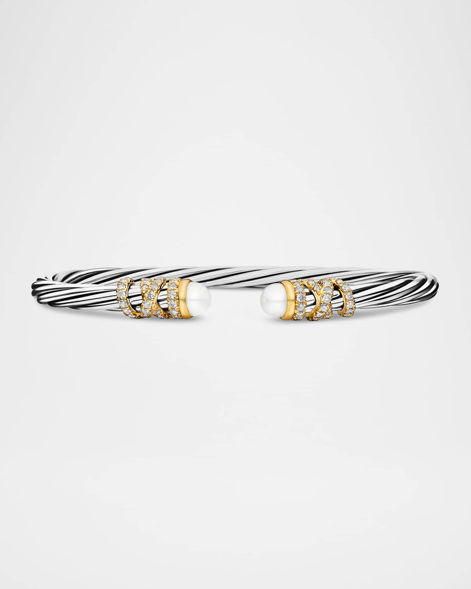 4mm Helena Cabochon Tip Bracelet with Diamonds