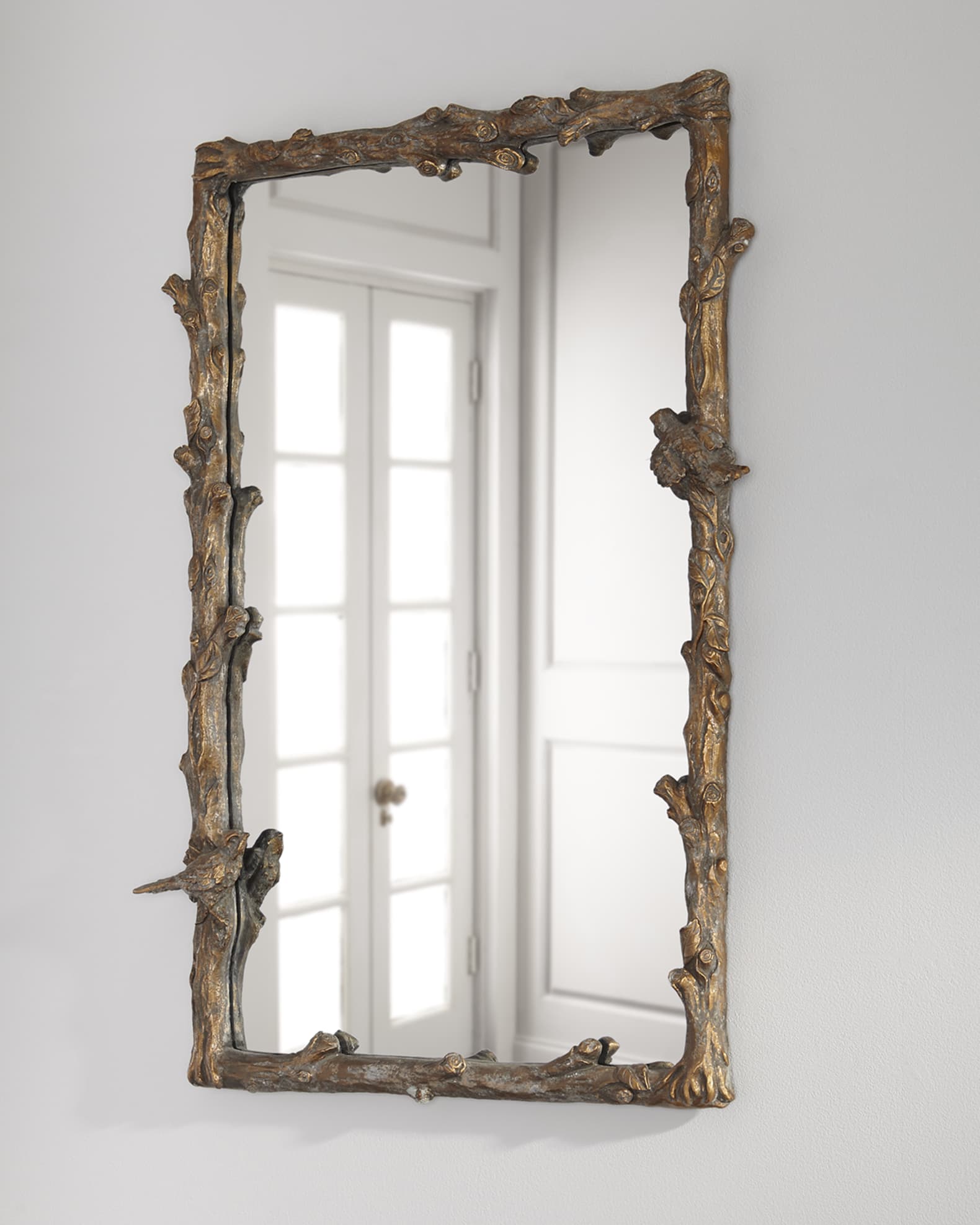 Gold Bird-Motif Mirror 1