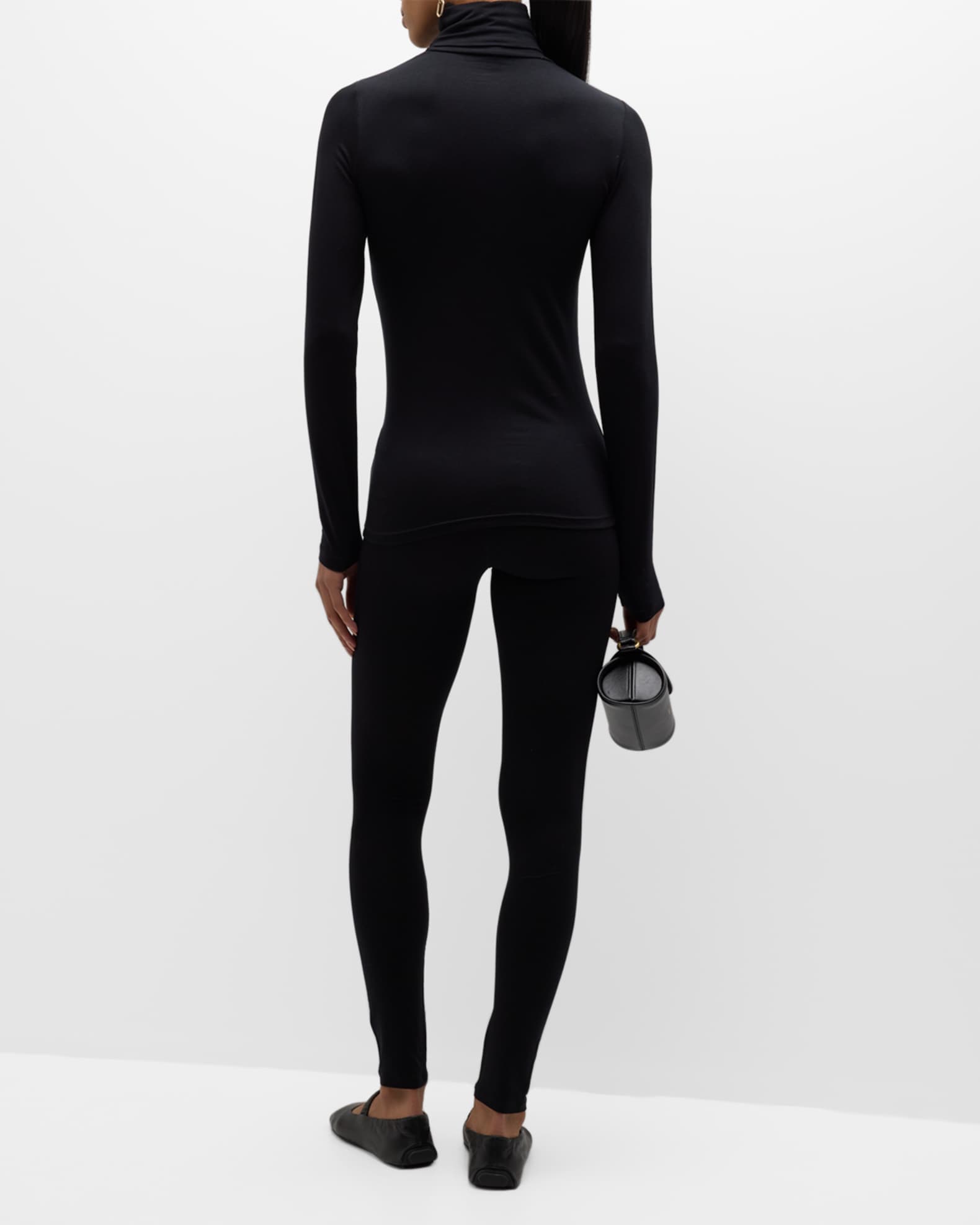 Majestic Soft Touch Long Sleeve Turtleneck in Bleu Majestic