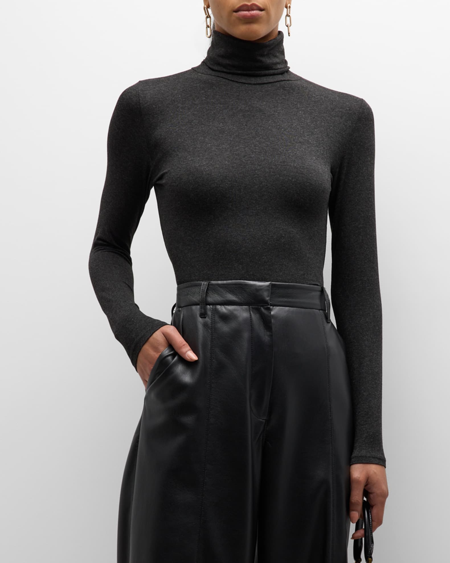 Majestic Filatures Soft Touch Long-Sleeve Turtleneck | Neiman Marcus