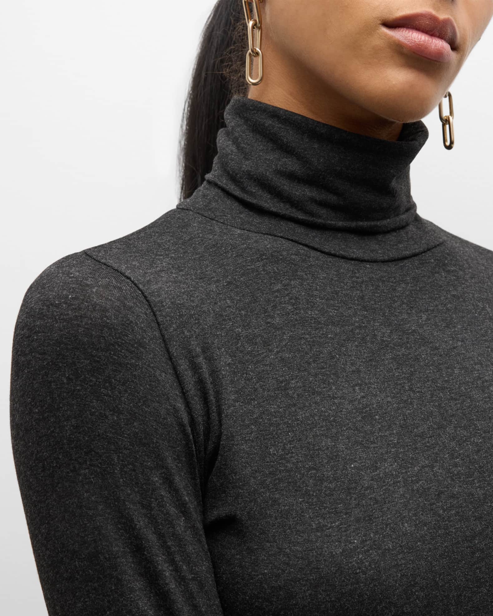 Majestic Filatures Soft Touch Long-Sleeve Turtleneck